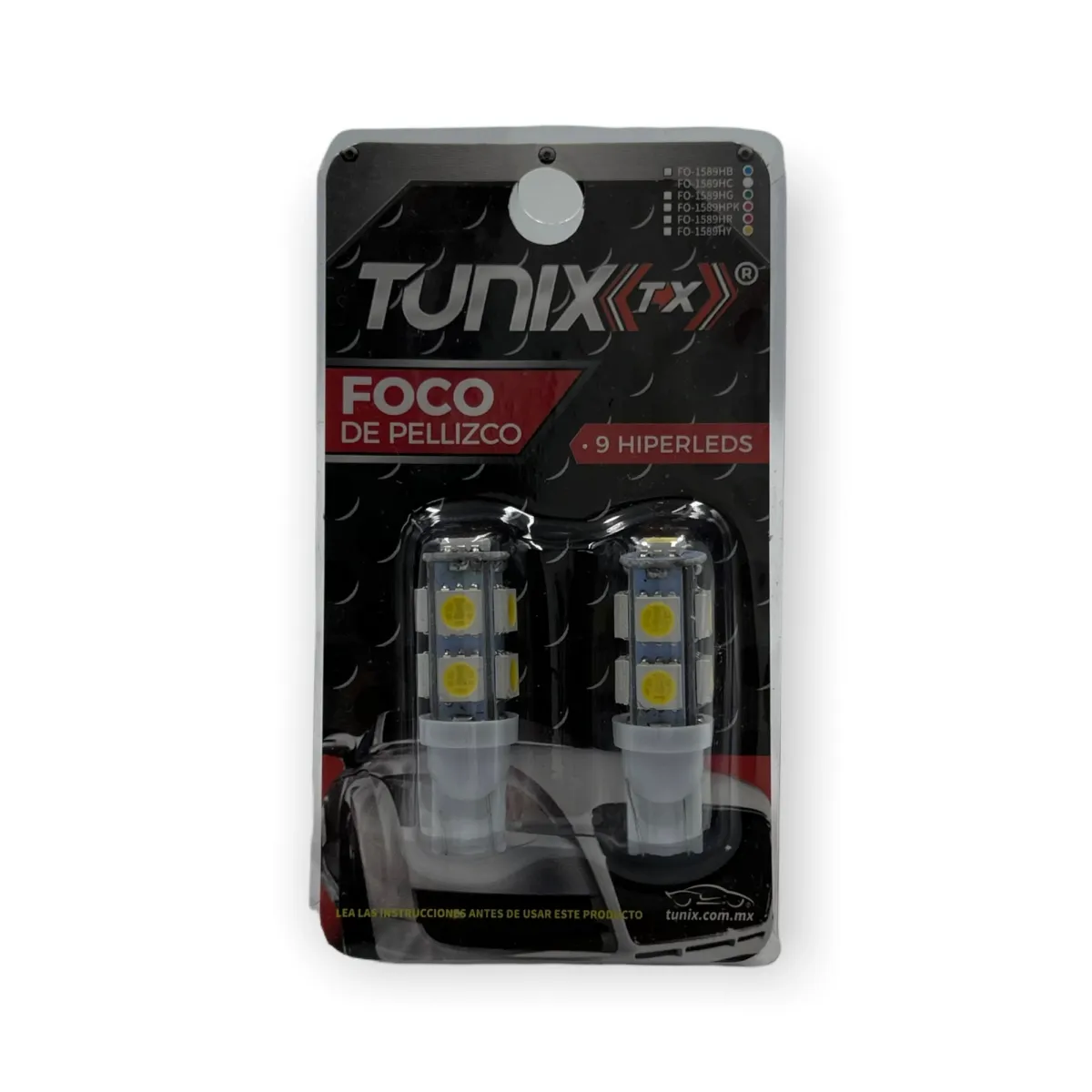 Foco T10 con 9 hyperled · Blanco