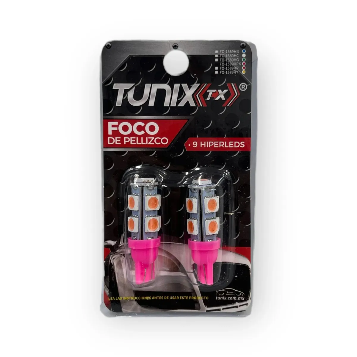 Foco T10 con 9 hyperled · Rosa