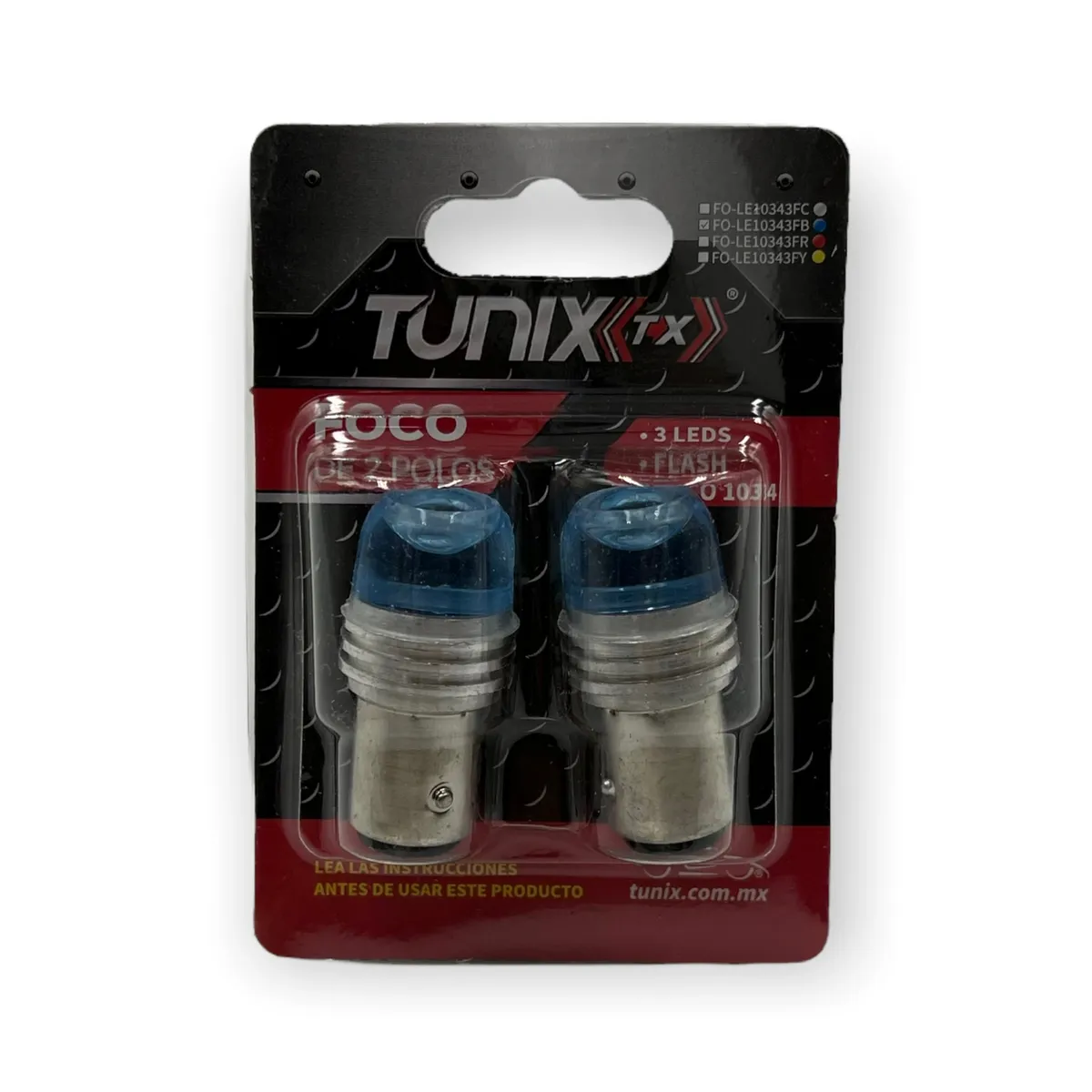 Foco de lupa 2 polos con patas disparejas  fijo y estrobo (1034) · Azul