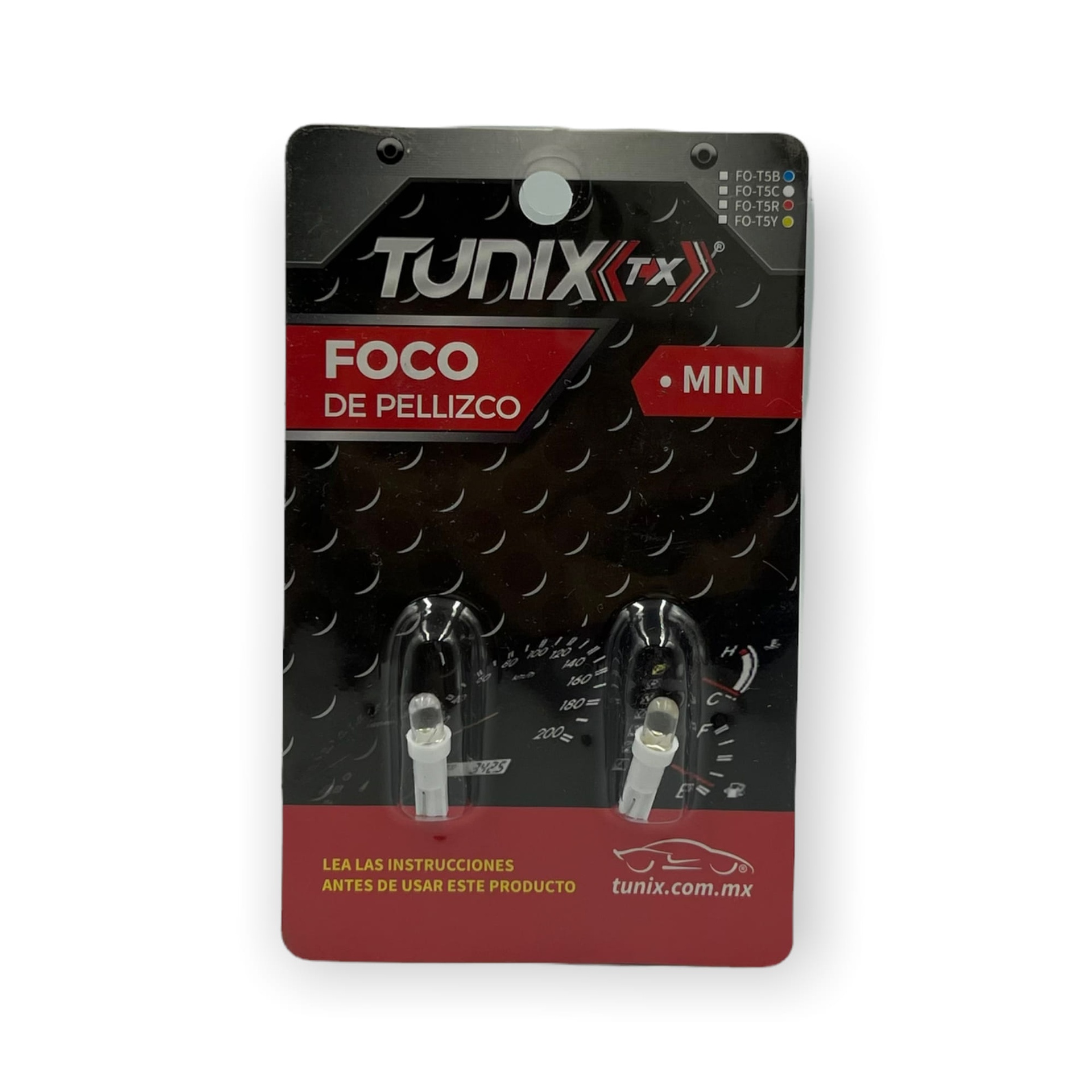Foco de pellizco mini para tablero · Blanco