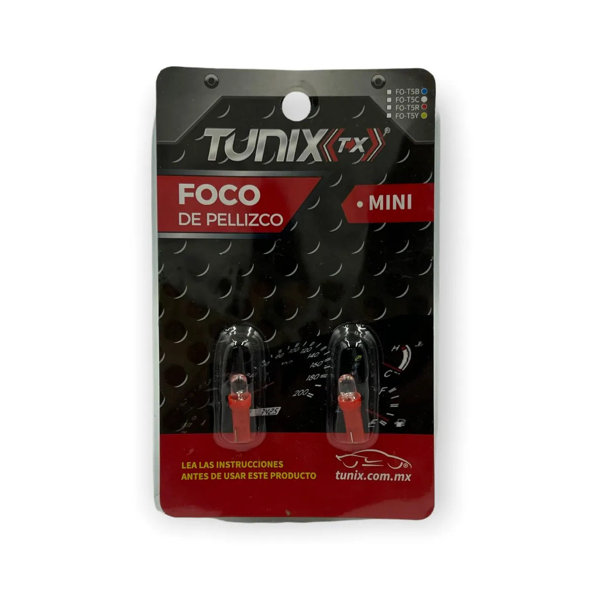 Foco de pellizco mini para tablero · Rojo