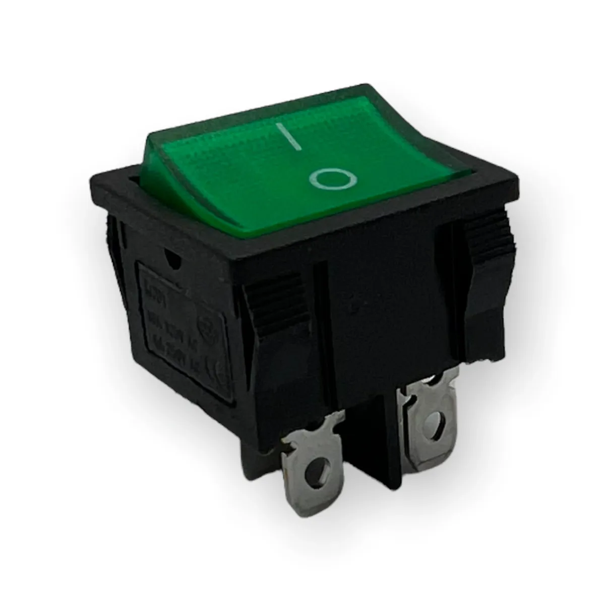 Interruptor chico de 1 paso con luz 10 piezas — Verde claro