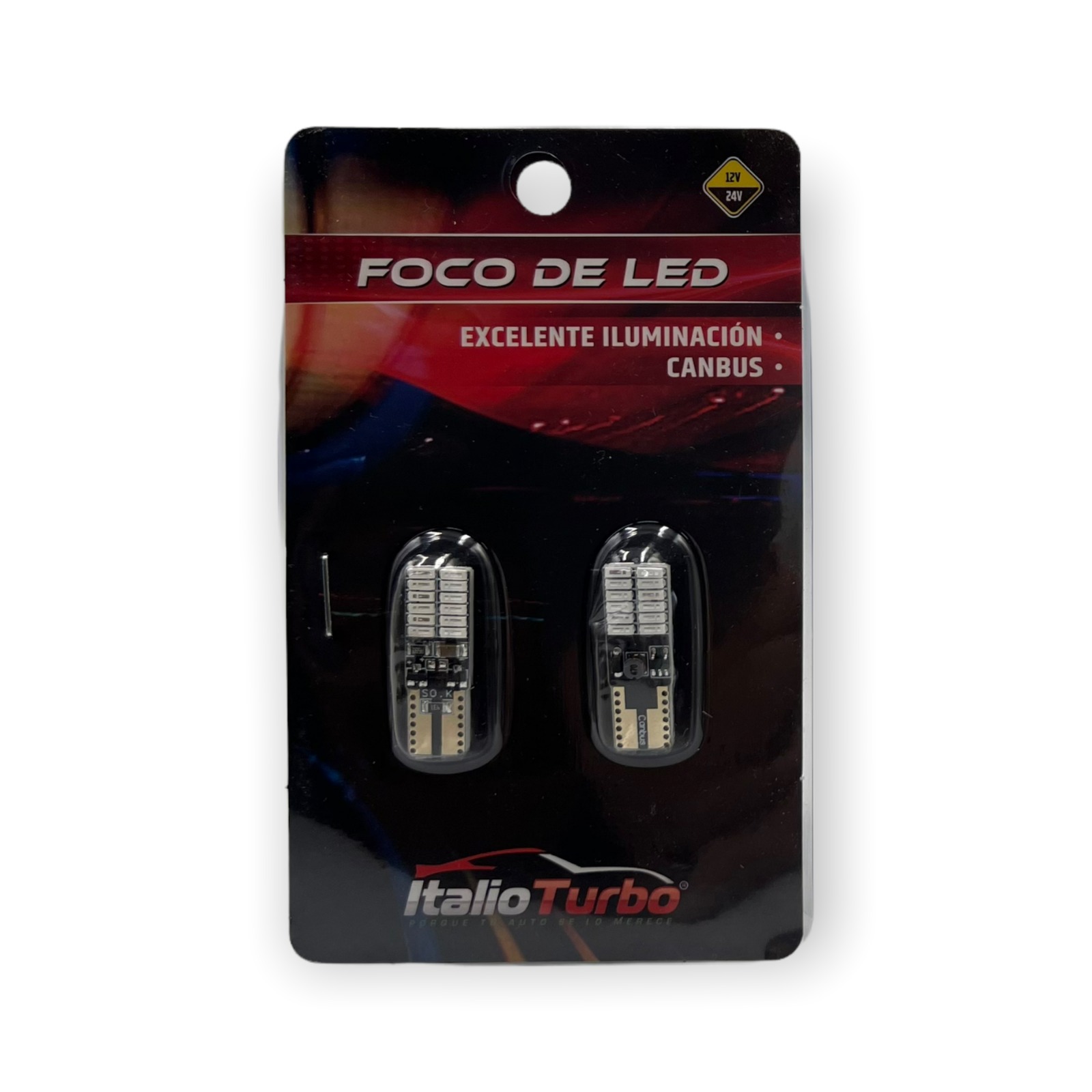 T10 con 24 LED y canbus — Azul
