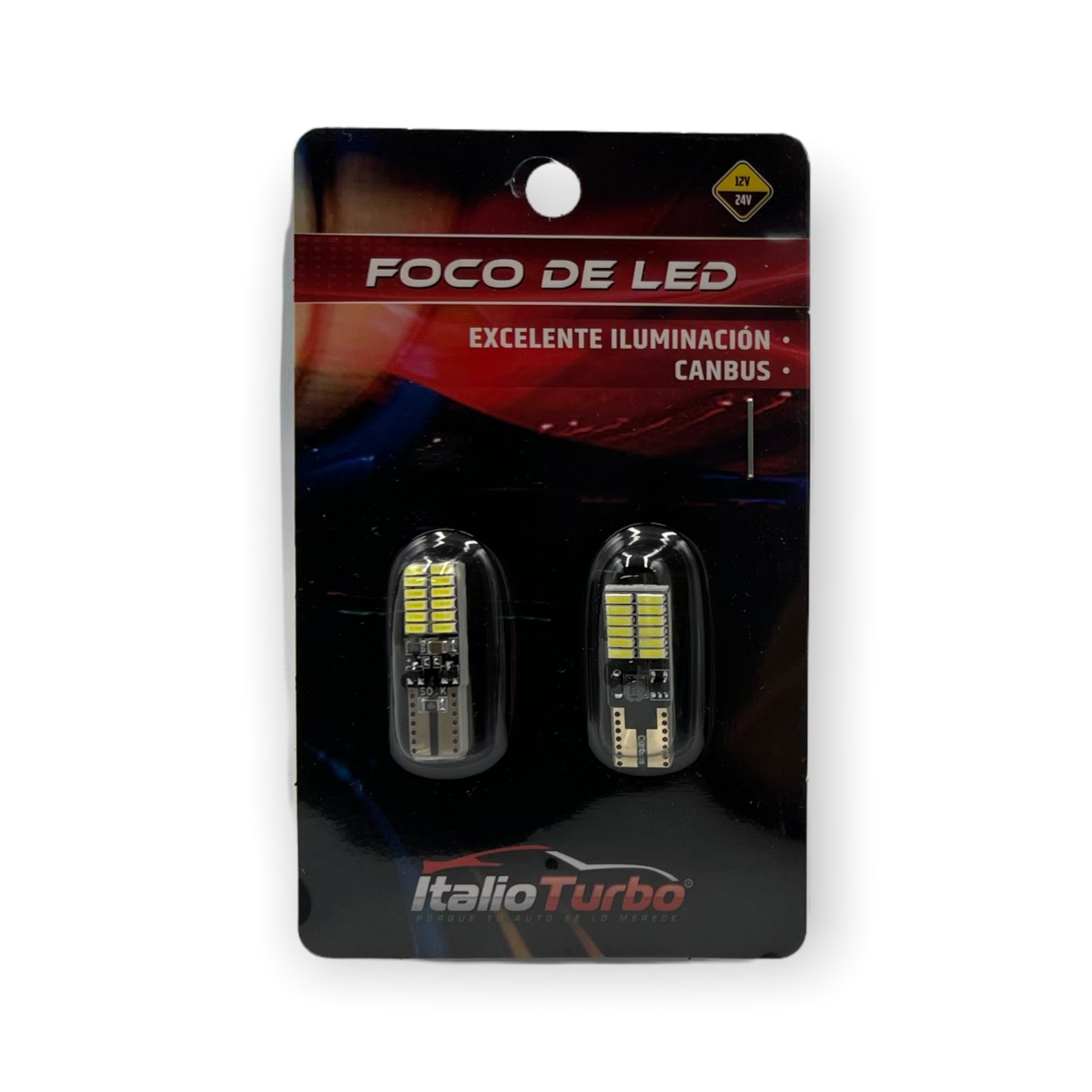 T10 con 24 LED y canbus  · Verde