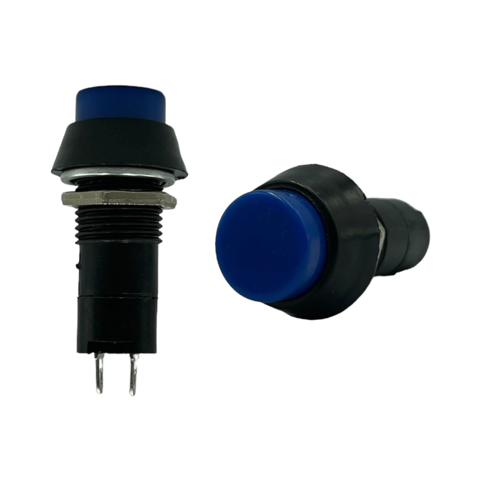 Switch de botón tipo interruptor función ON / OFF  · Azul