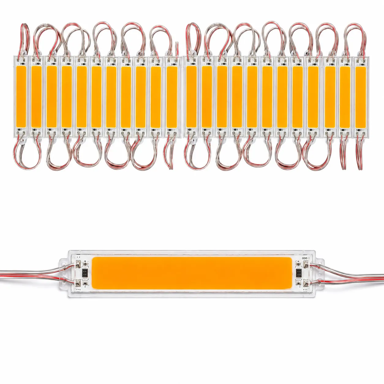 Modulo LED 2W cob (tira de 20 piezas) · Amarillo