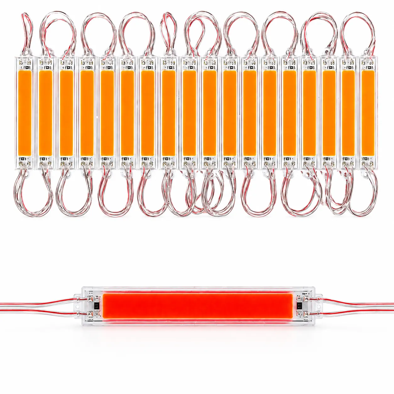 Modulo LED 2W cob (tira de 20 piezas) · Rojo