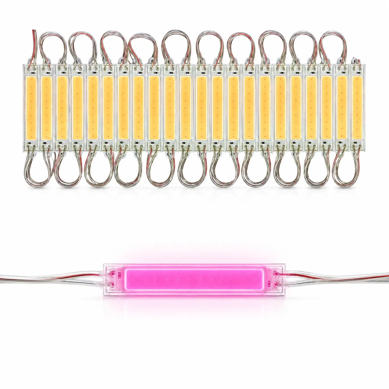 Modulo LED 2W cob (tira de 20 piezas) — Rosa