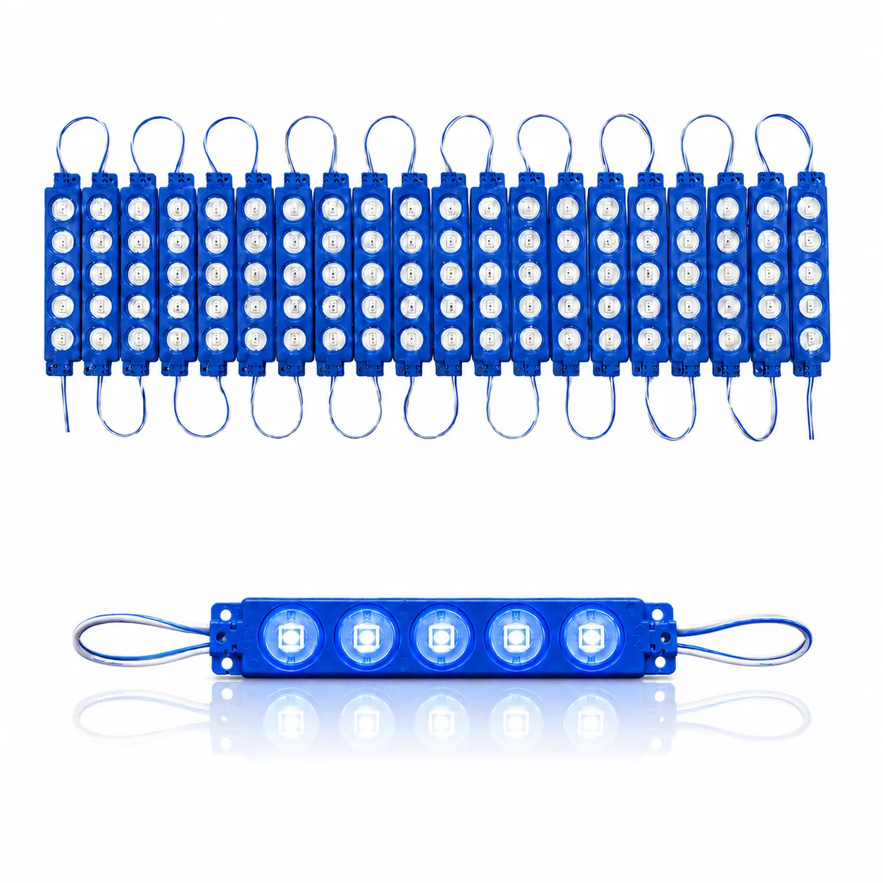 Modulo LED 5050 tira de 20 piezas en varios colores  · Azul