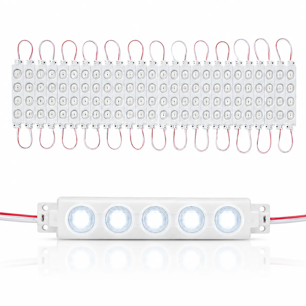 Modulo LED 5050 tira de 20 piezas en varios colores  · Blanco