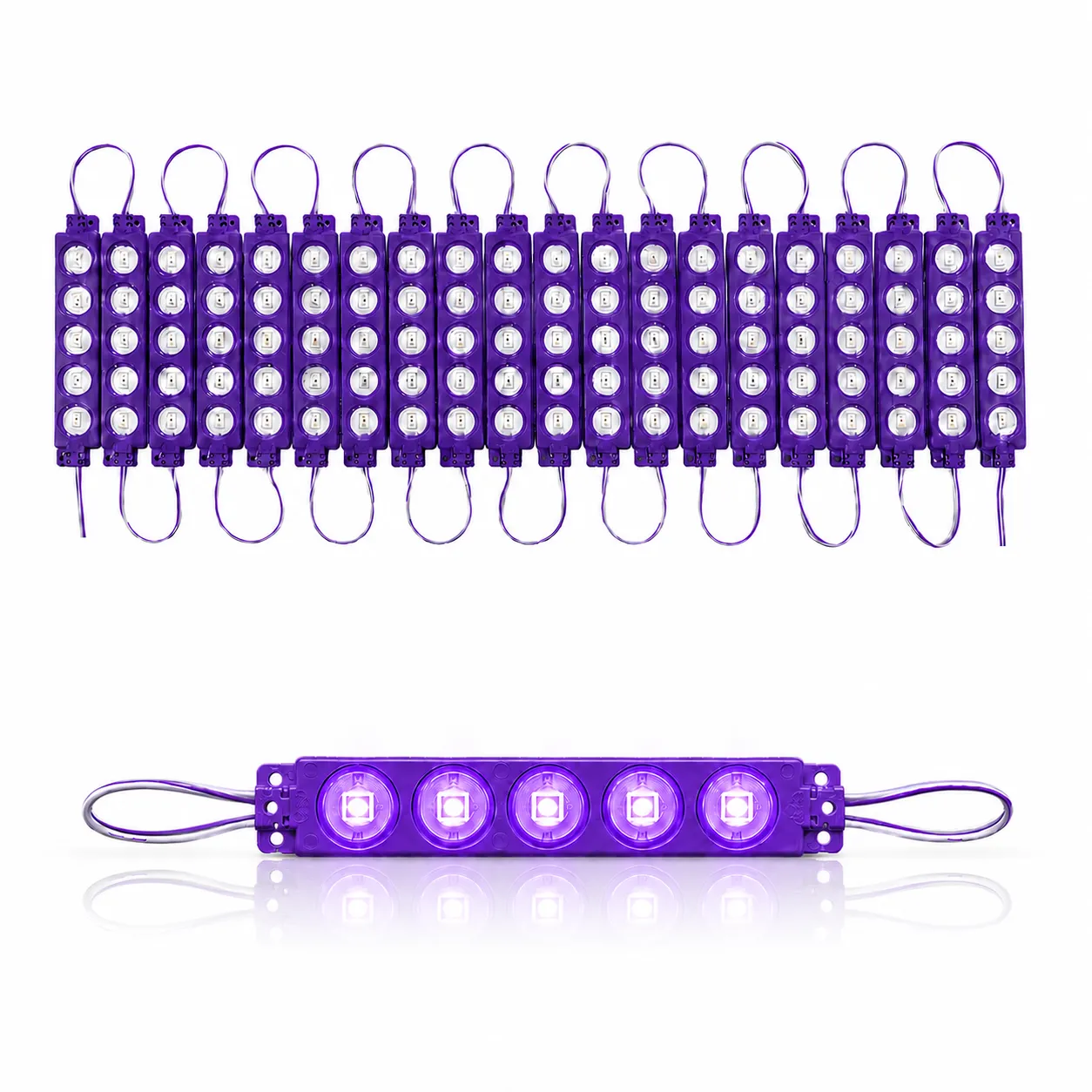 Modulo LED 5050 tira de 20 piezas en varios colores  · Morado