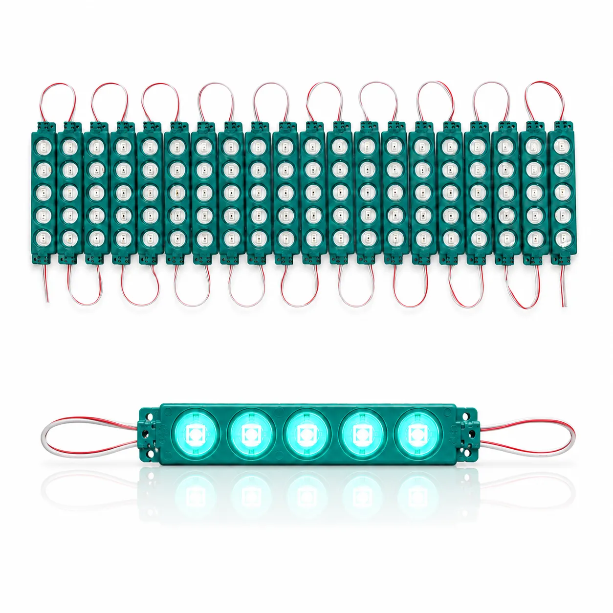 Modulo LED 5050 tira de 20 piezas en varios colores  · Verde