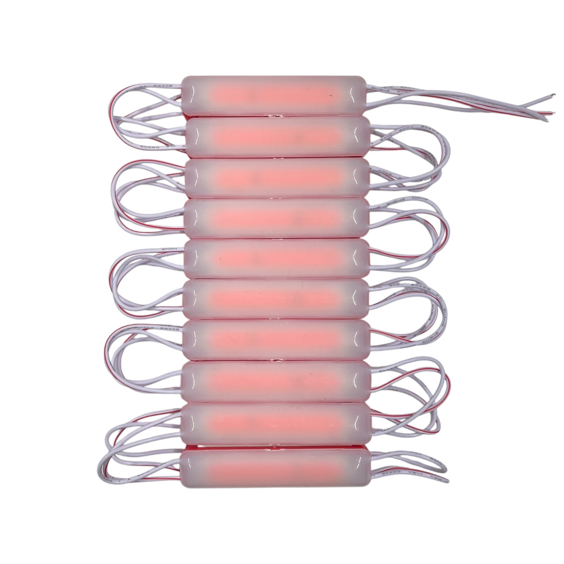 Modulo LED encapsulado tira de 20 piezas en varios colores  · Rojo