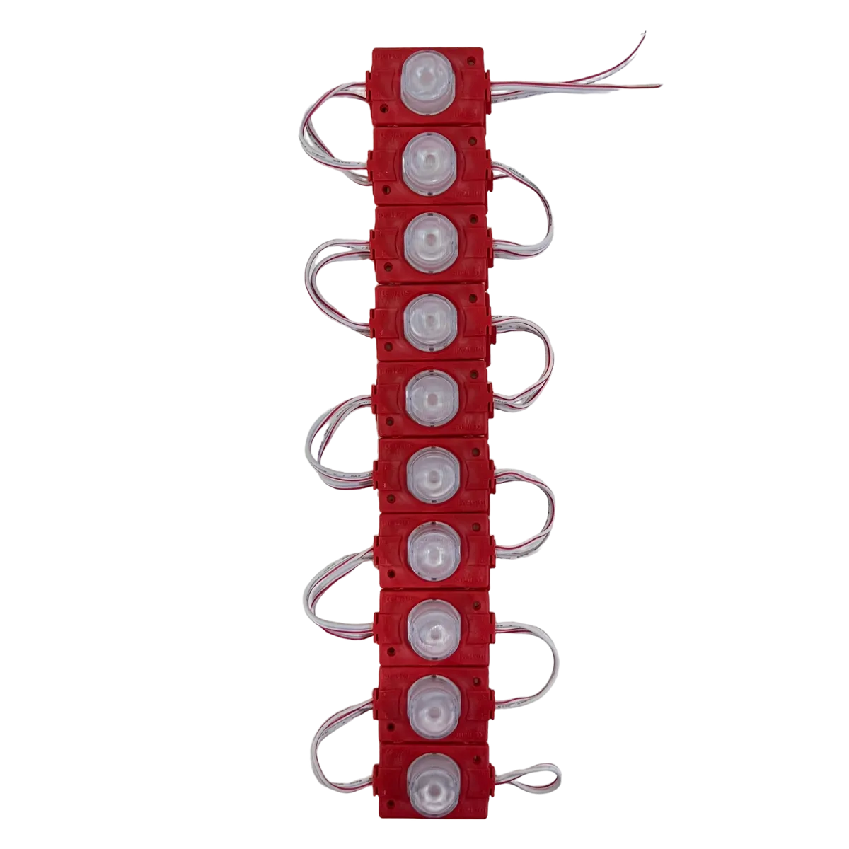Modulo LED tipo sombrero (tira de 20 piezas) · Rojo