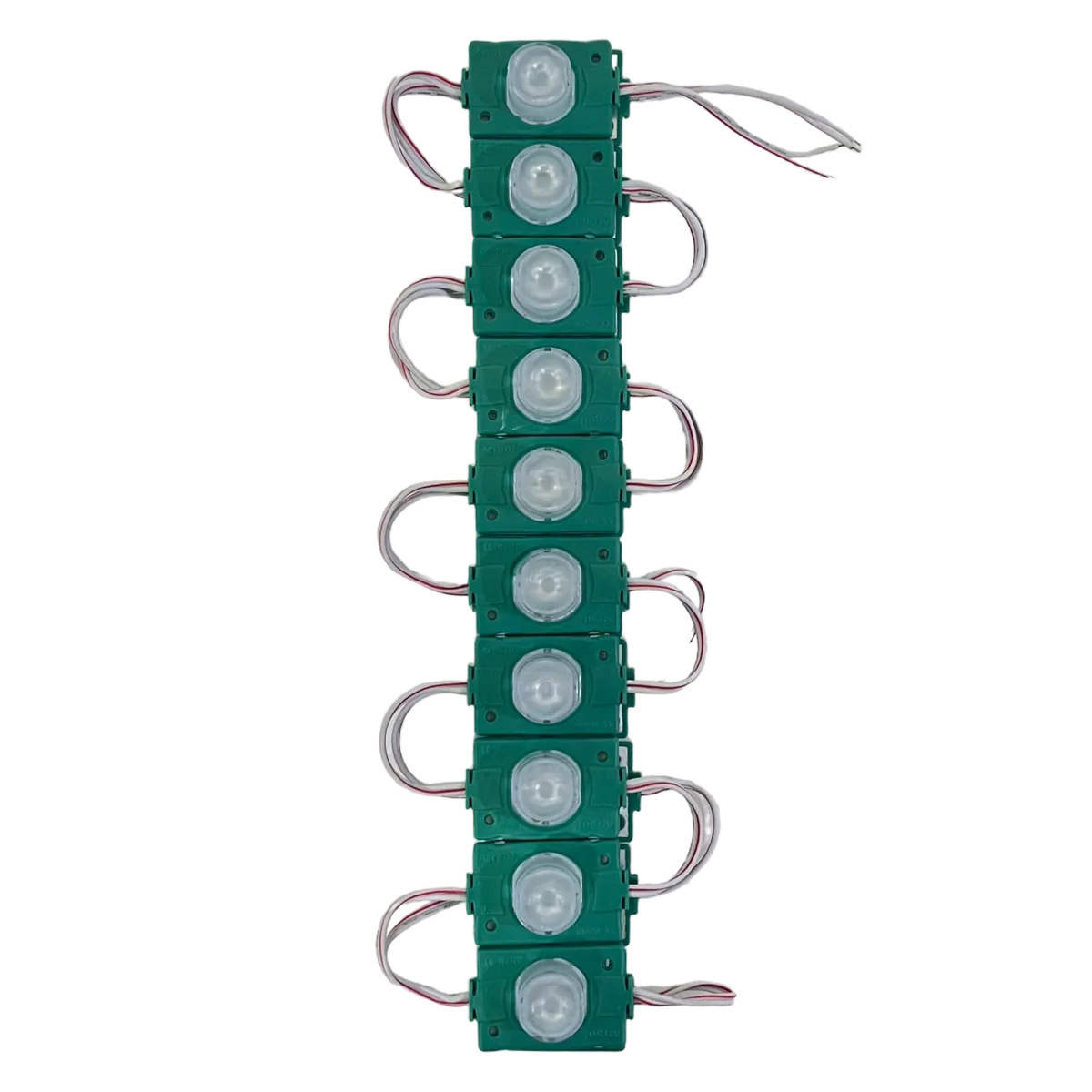 Modulo LED tipo sombrero (tira de 20 piezas) · Verde
