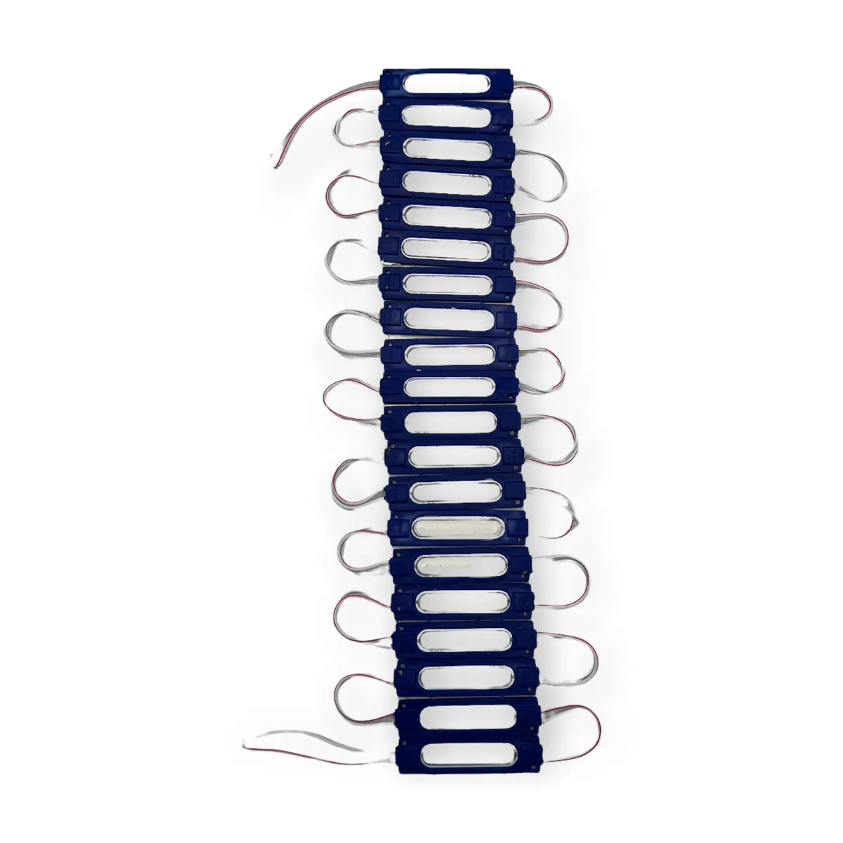 Módulo tipo chip con LED cob tira de 20 piezas · Azul