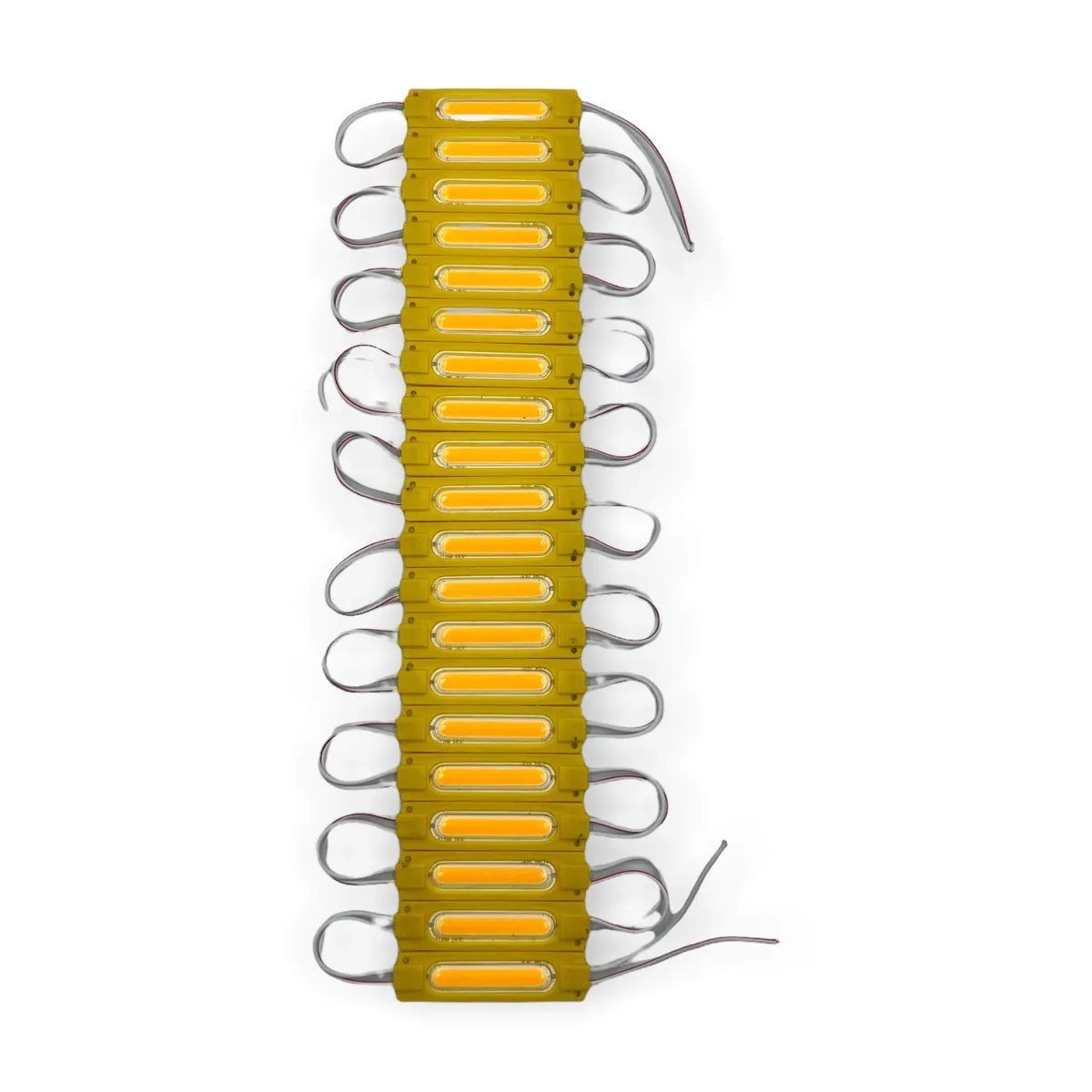 Módulo tipo chip con LED cob tira de 20 piezas · Amarillo
