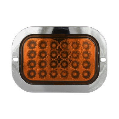 Plafón rectangular de 24 LED · Ámbar