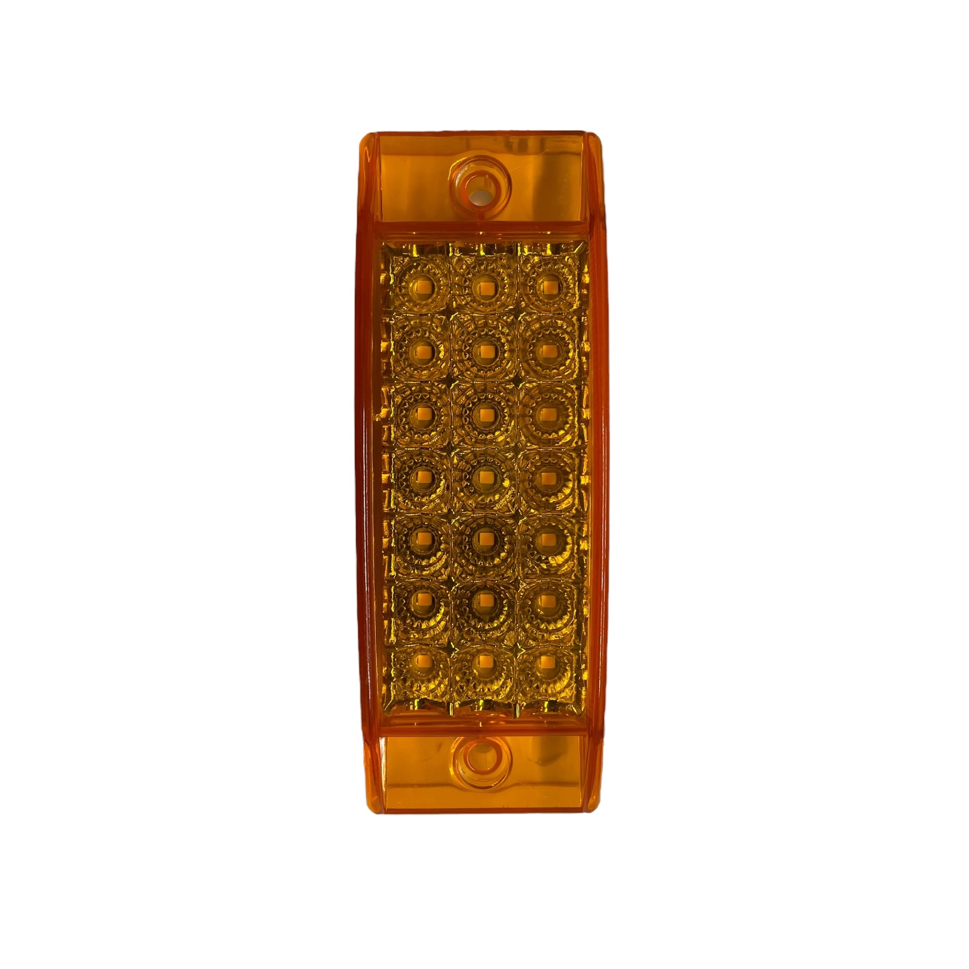 Plafón rectangular de 21 LED fijo y estrobo con función secuencial  · Ámbar