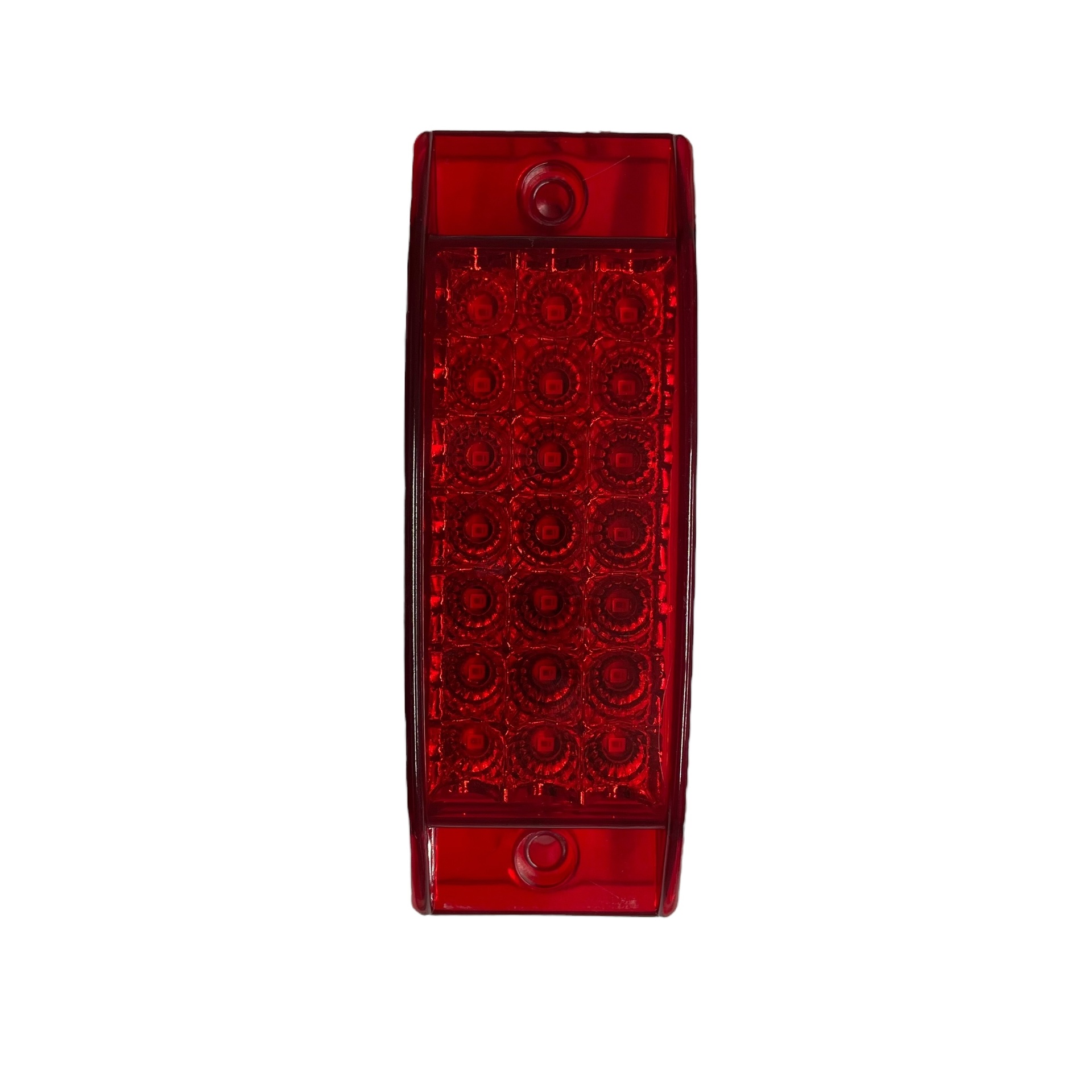 Plafón rectangular de 21 LED fijo y estrobo con función secuencial  · Rojo