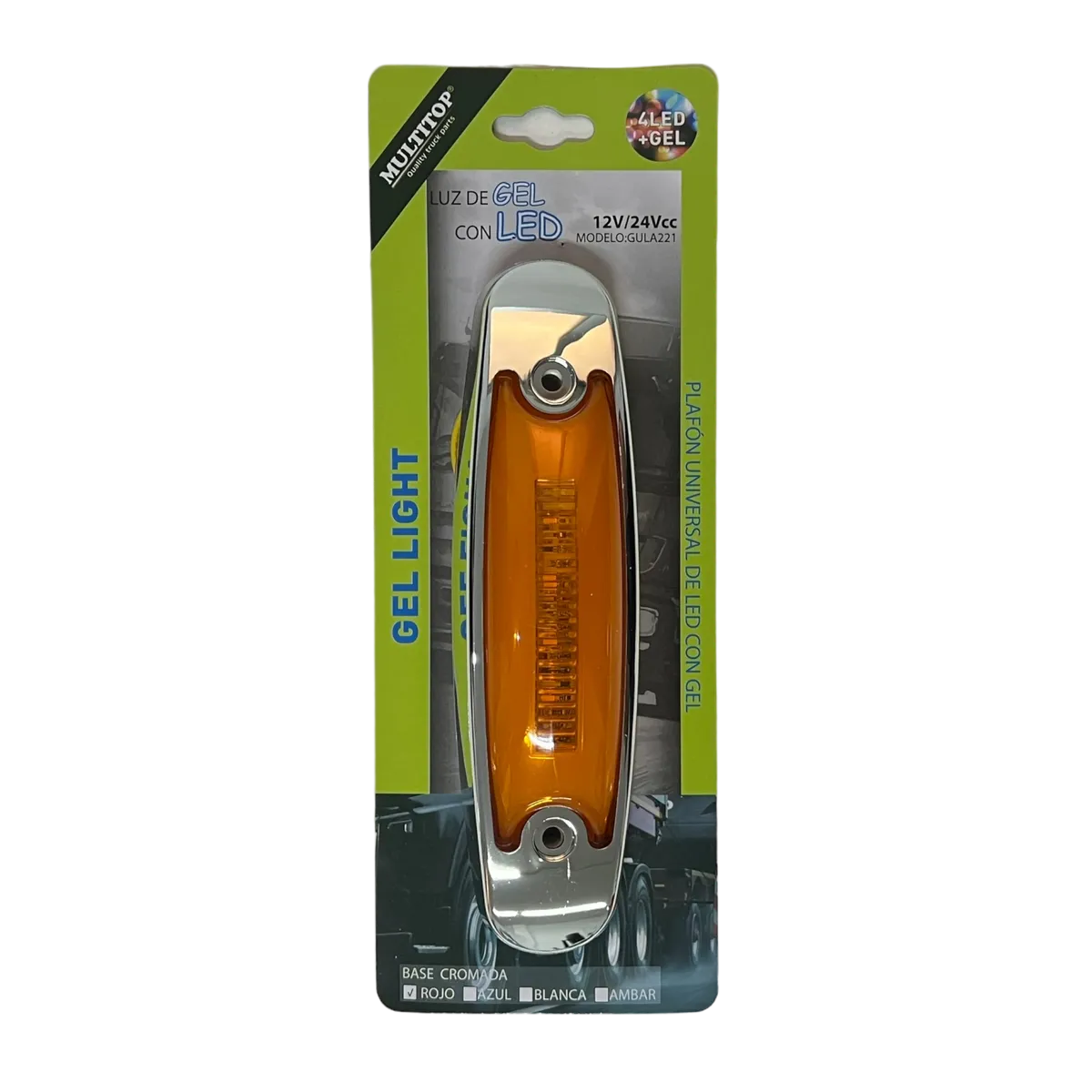 Plafón LED GLO tipo Peter Bilt — Ámbar