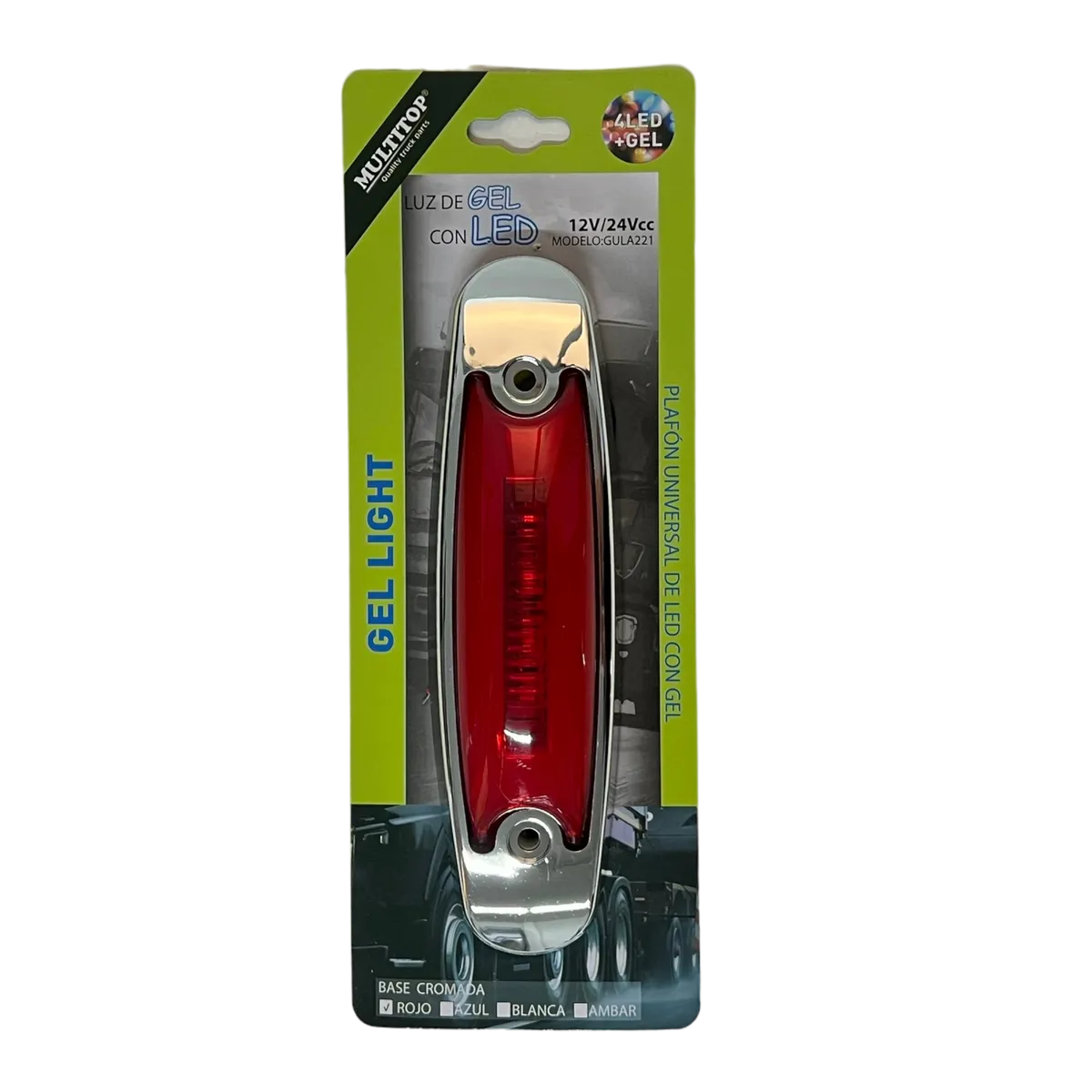 Plafón LED GLO tipo Peter Bilt  · Rojo
