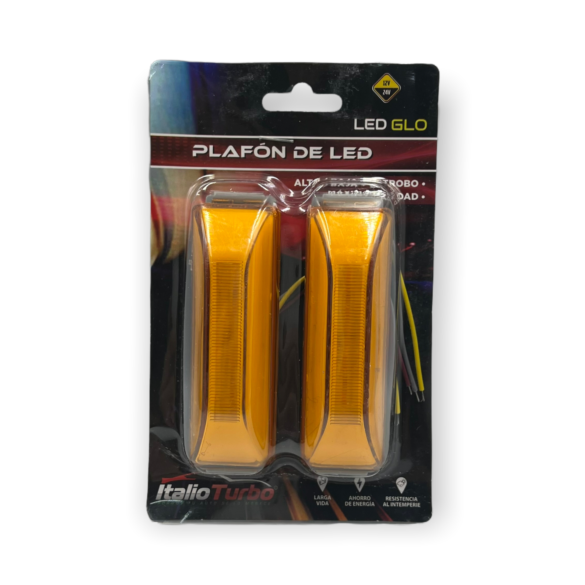 Plafón lateral tipo "Kenworth" GLO · Ámbar