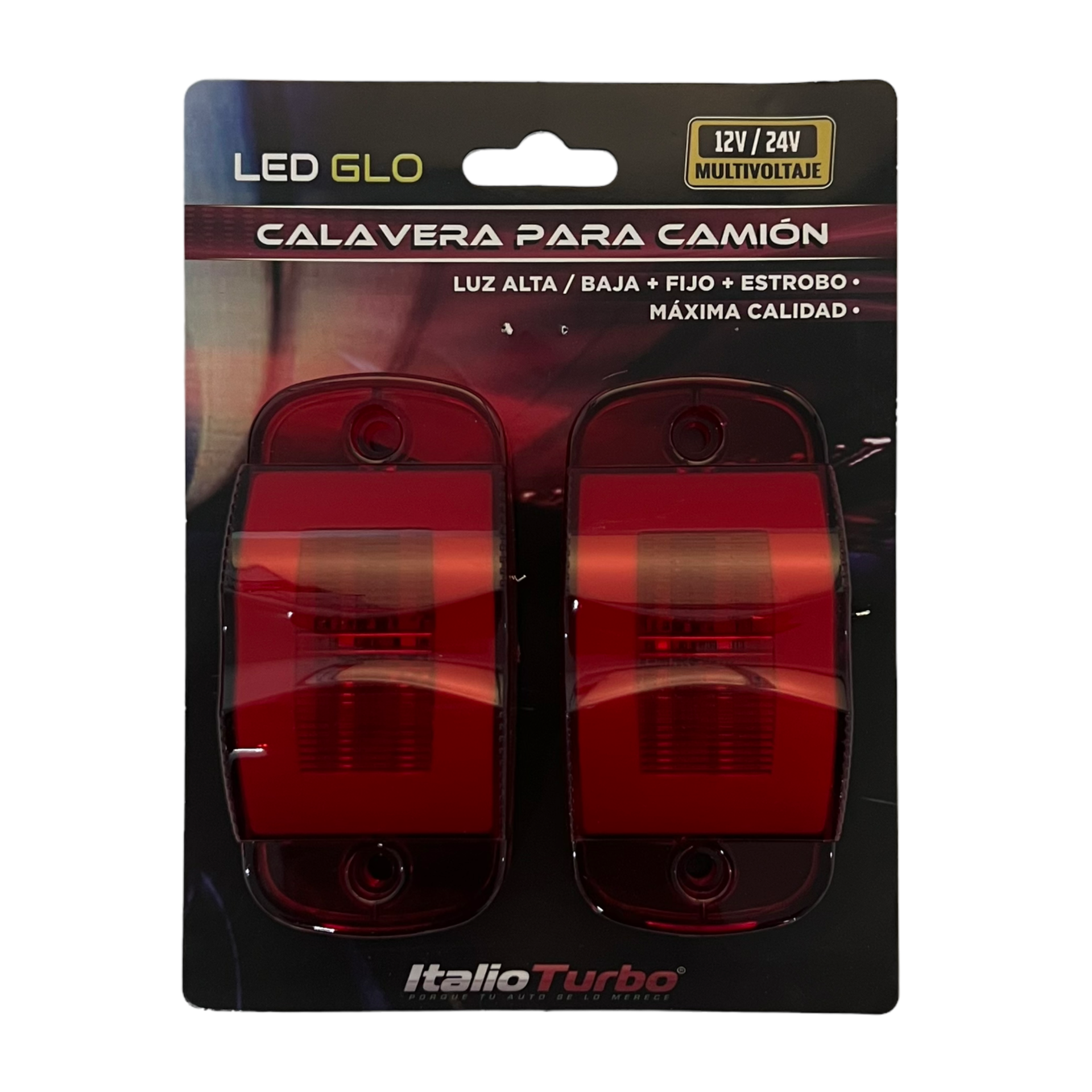 Plafón lateral para camión con GLO  · Rojo