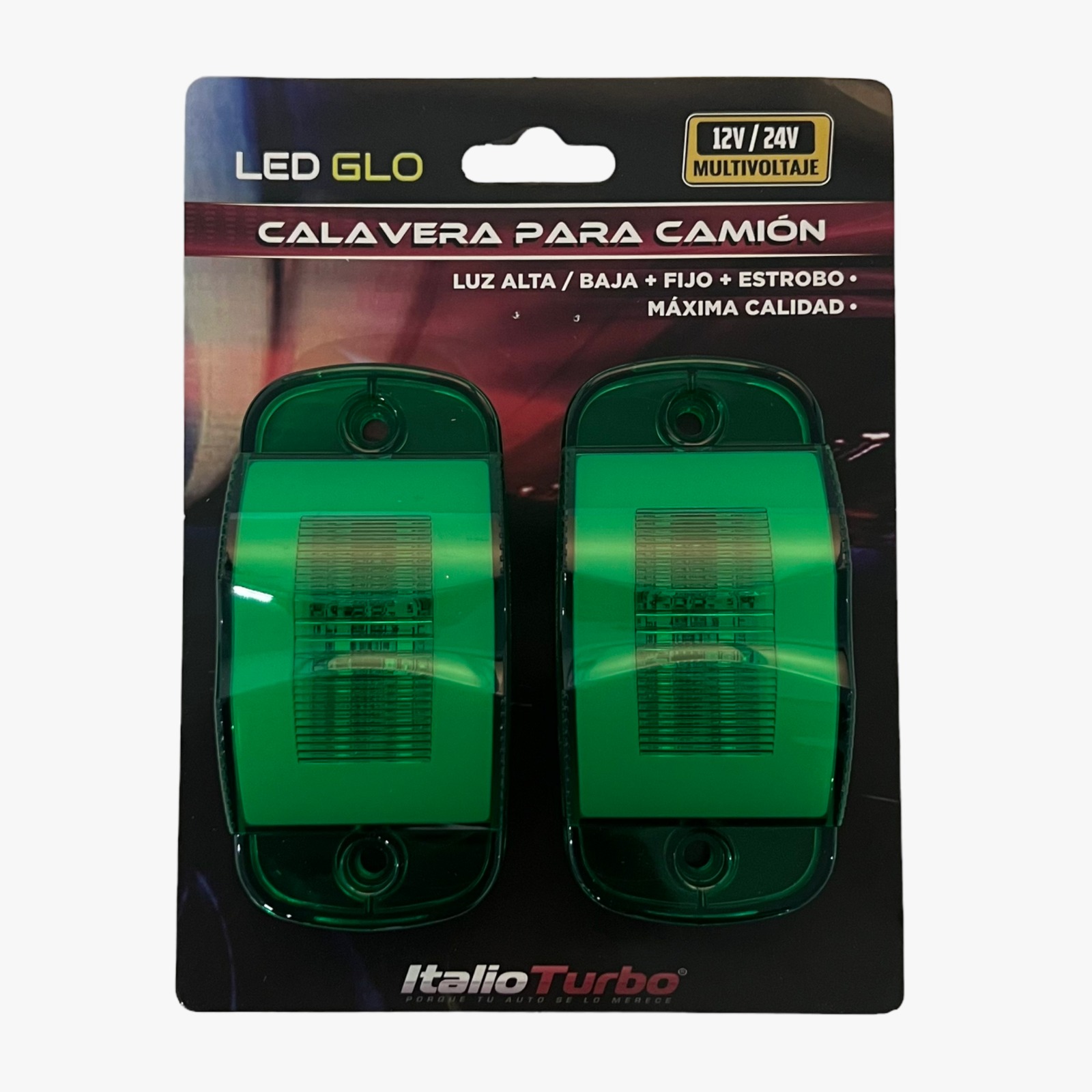 Plafón lateral para camión con GLO  · Verde