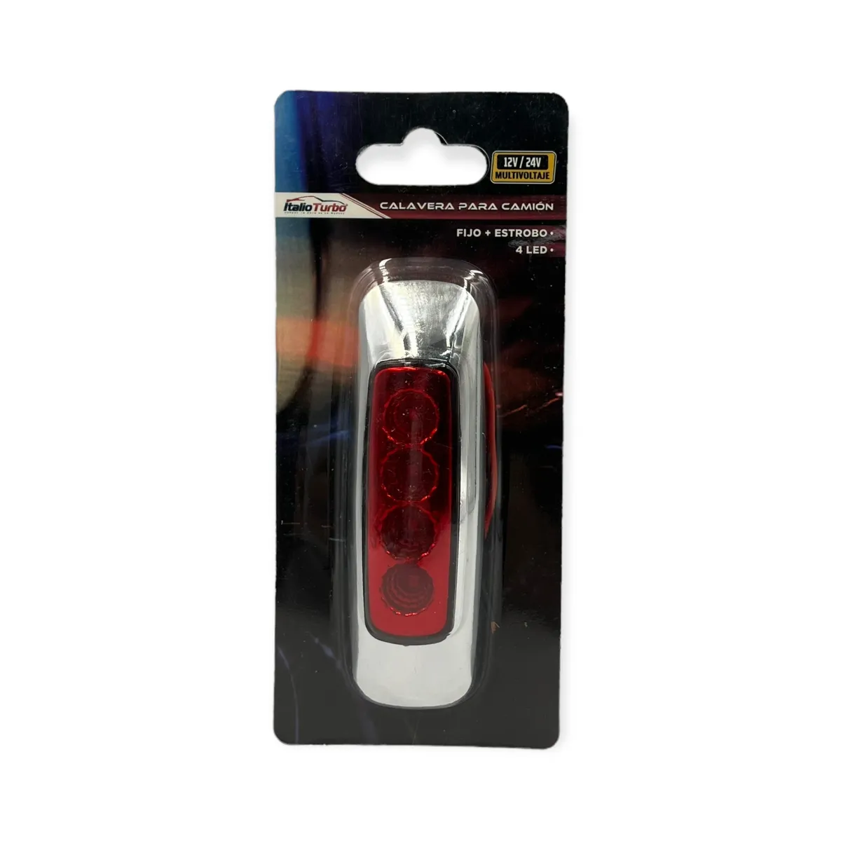 Plafón direccional con 4 LED (ámbar y rojo) · Rojo