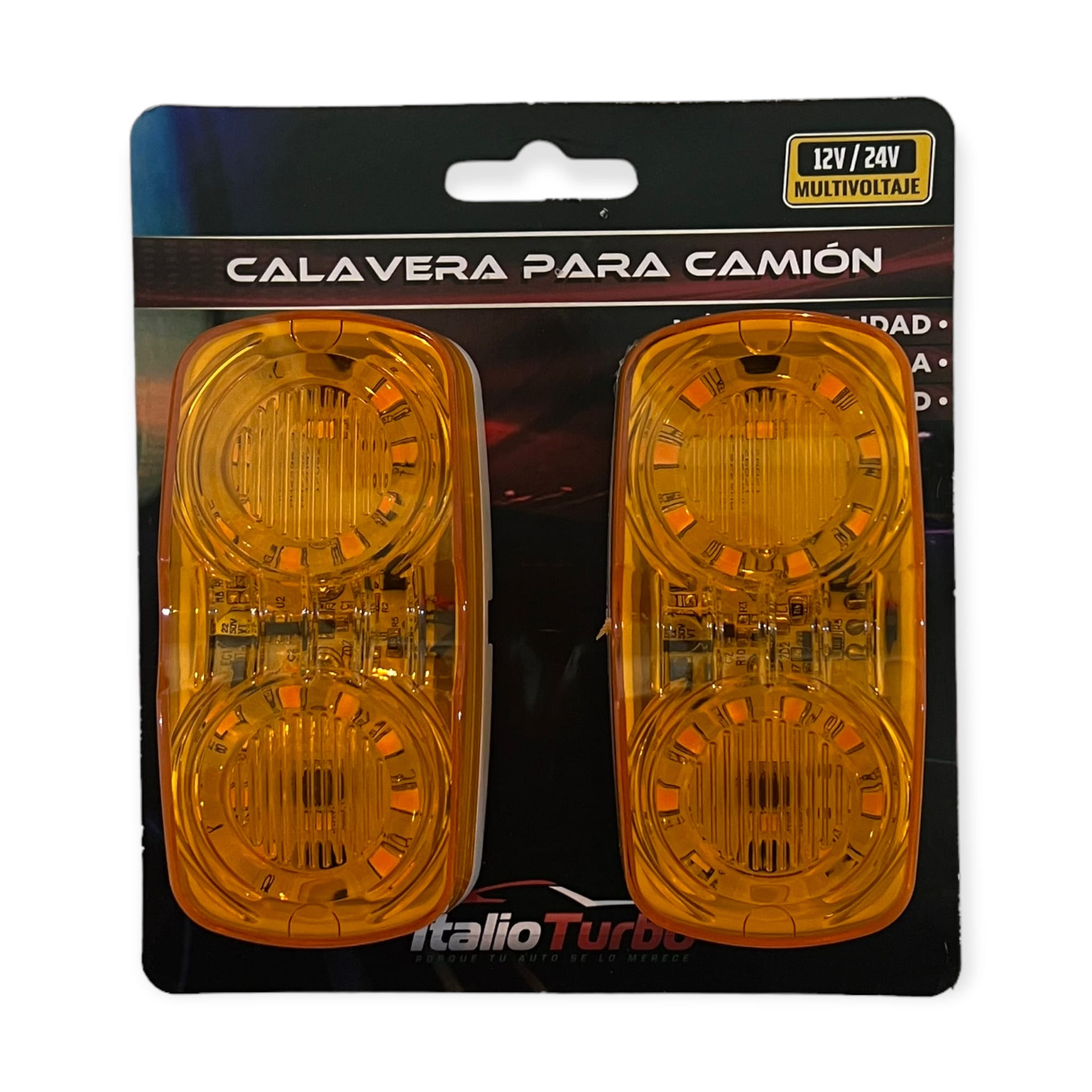 Plafón direccional luz optica tipo "Hella"  · Ámbar