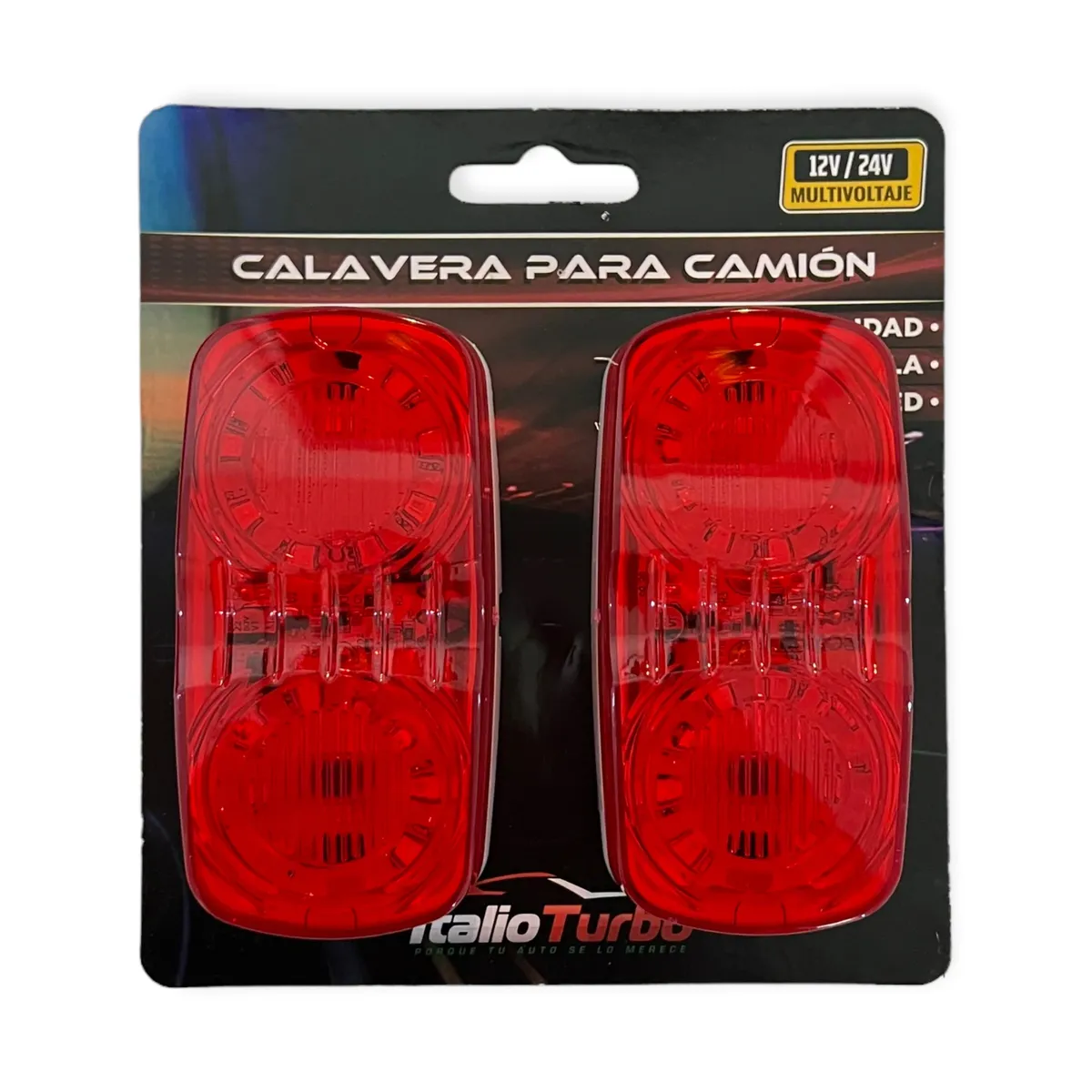 Plafón direccional luz optica tipo "Hella" · Rojo