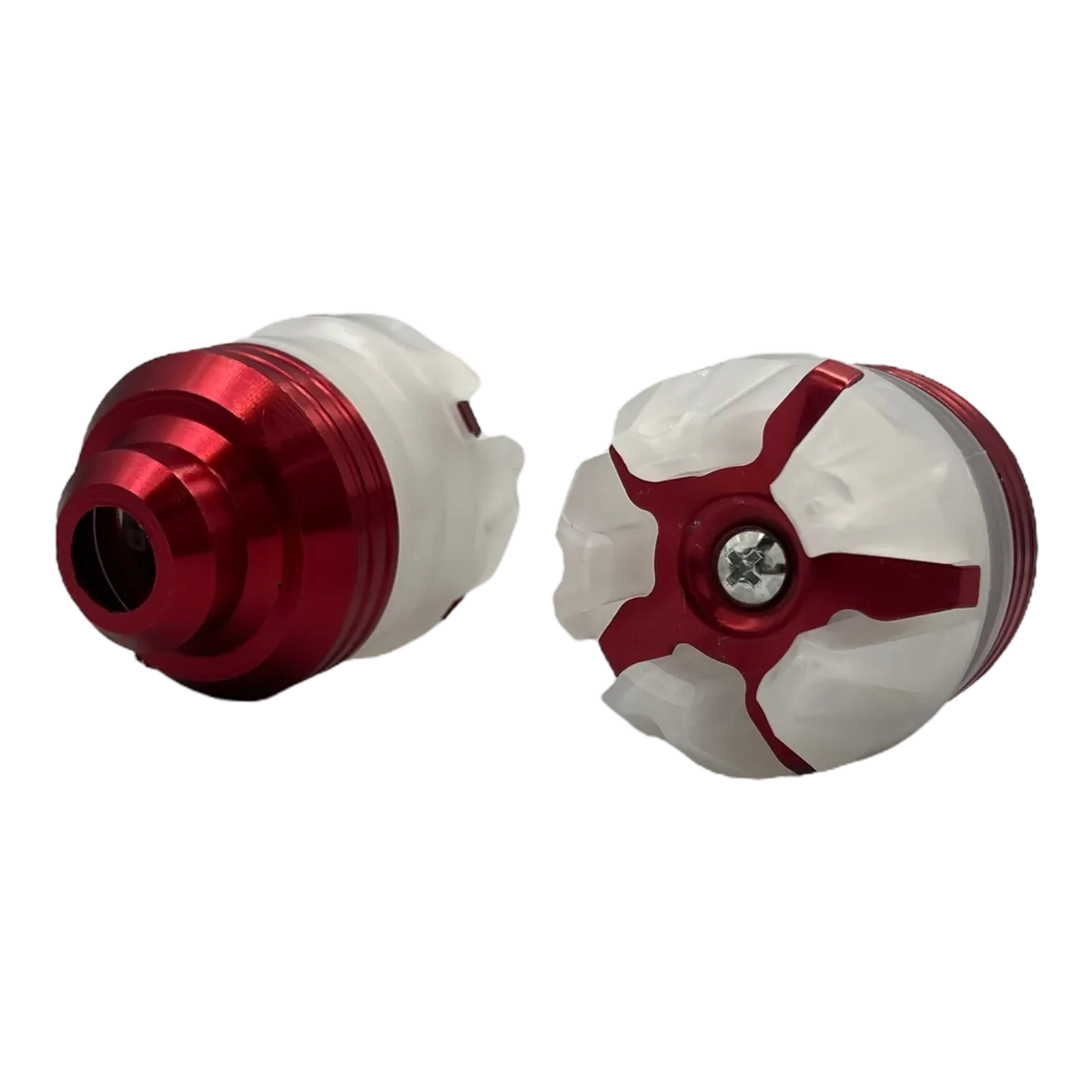 Slider para moto universal con luz  · Rojo