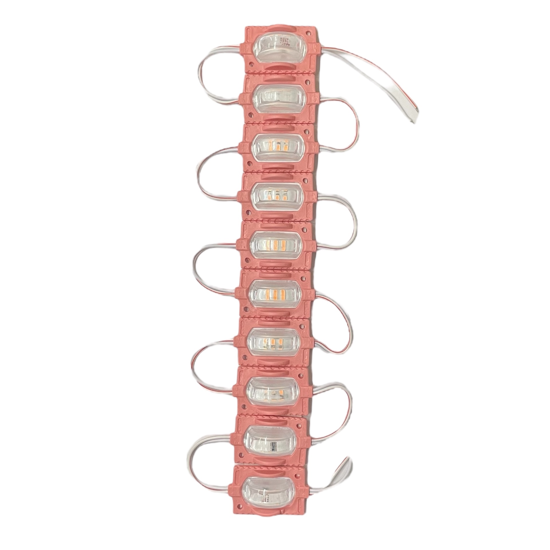 Modulo de 3 LED con lupa (tira de 20piezas)  · Rosa