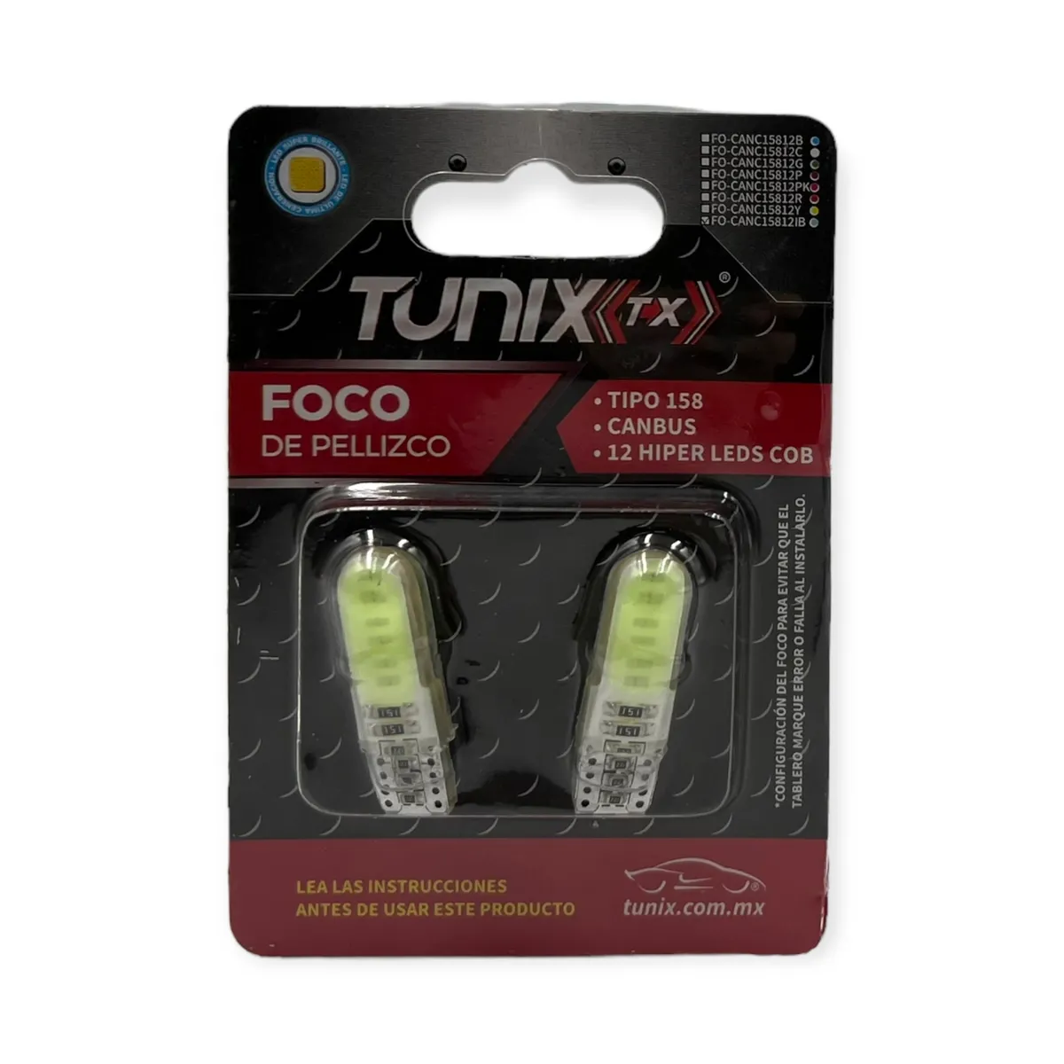 Foco T10 de gel con canbus · Azul hielo