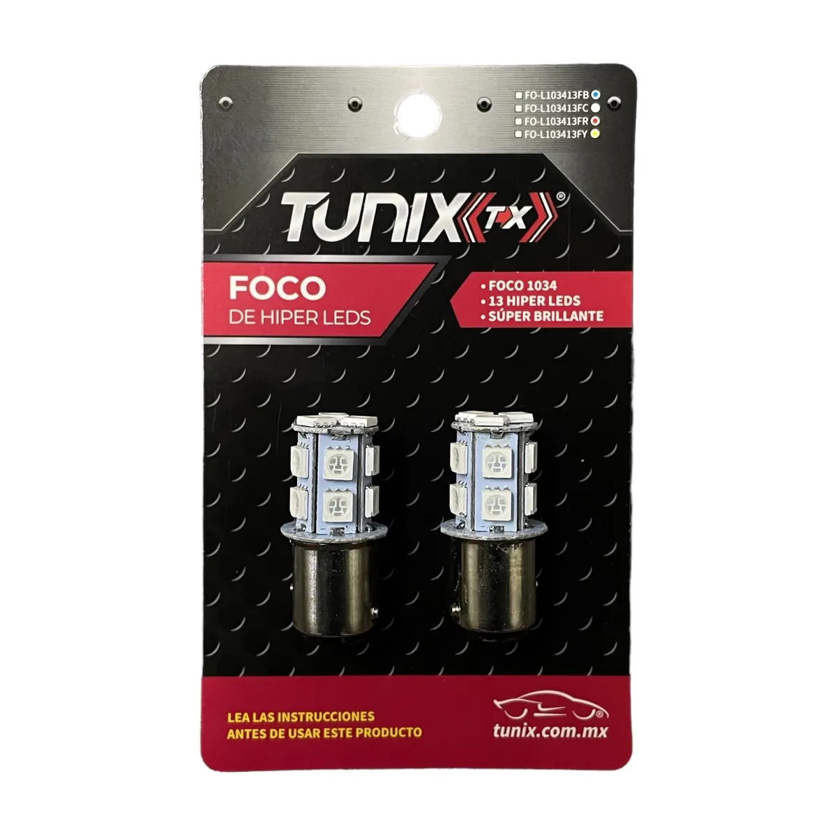 Foco con 13 hyperled función fijo y estrobo (1034) · Blanco