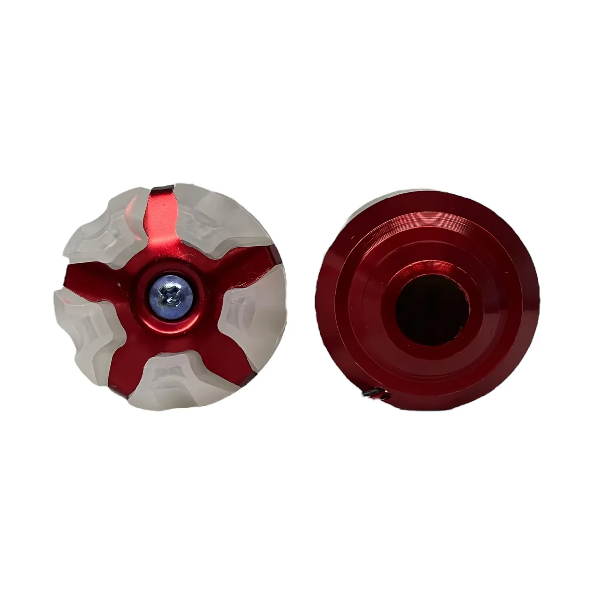 Slider para motocicleta con luz rgb y carcaza de color  · Rojo
