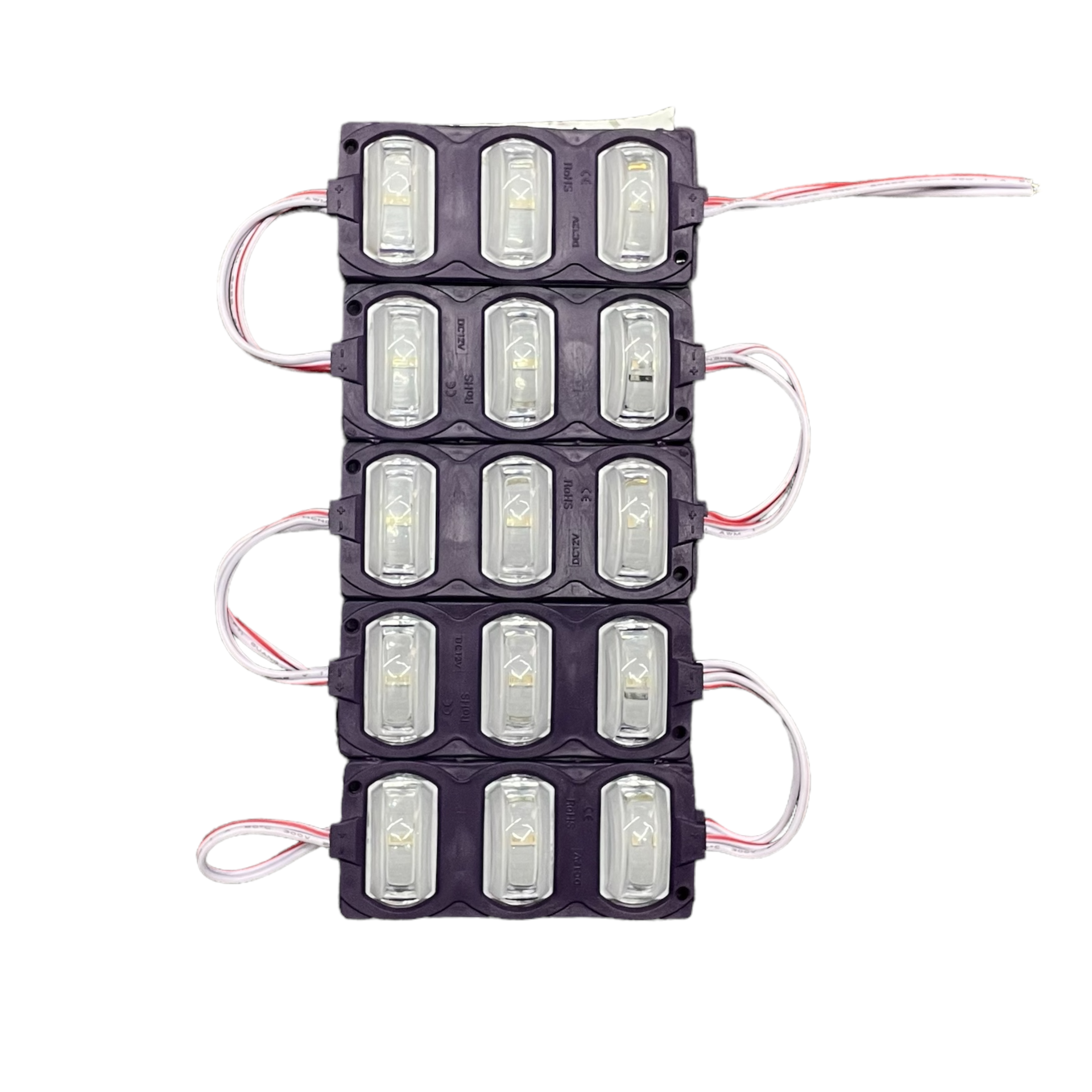 Tira de modulo LED con 3 lupas (tira de 10 piezas) — Morado