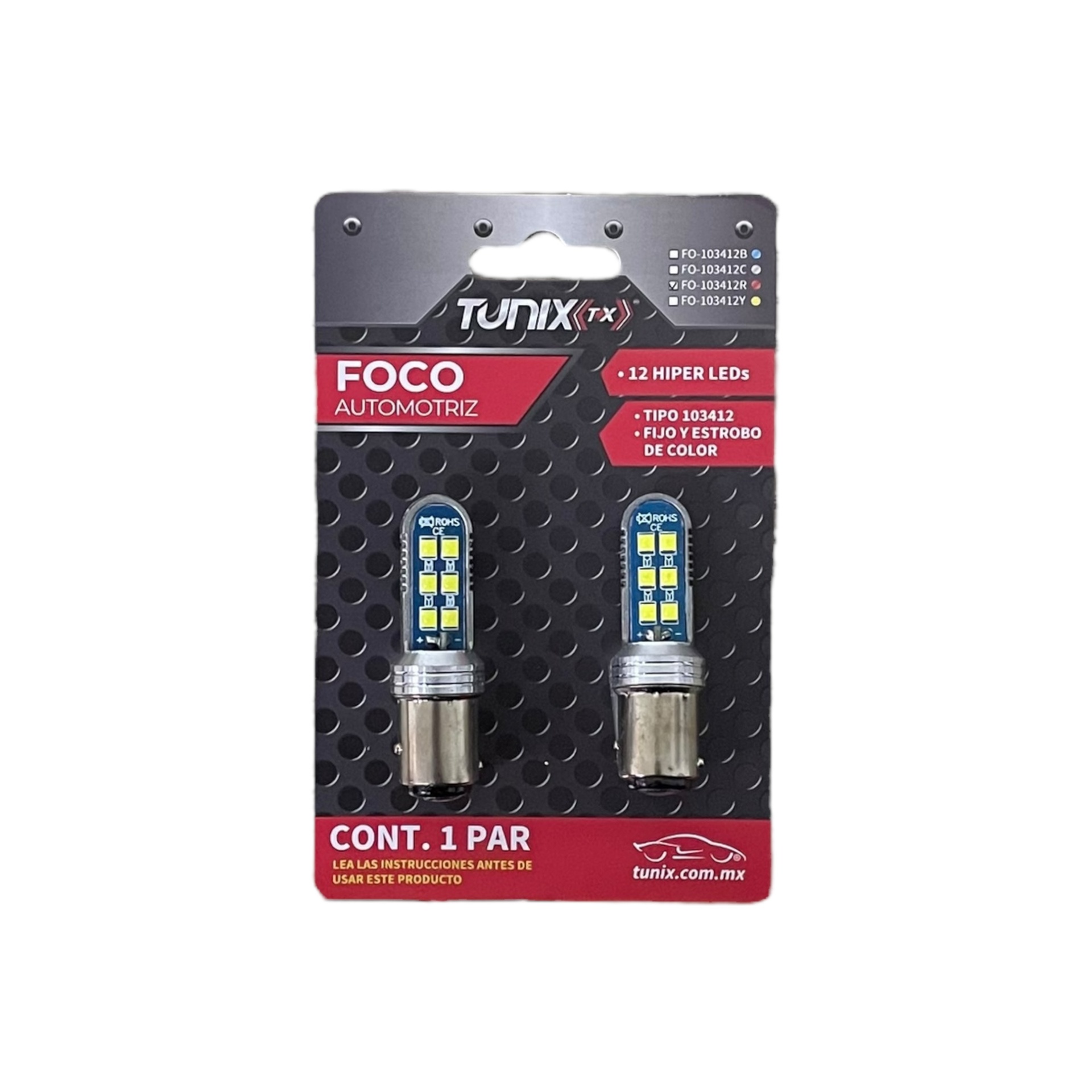 Foco con 12 hiper LED (1034) · Blanco