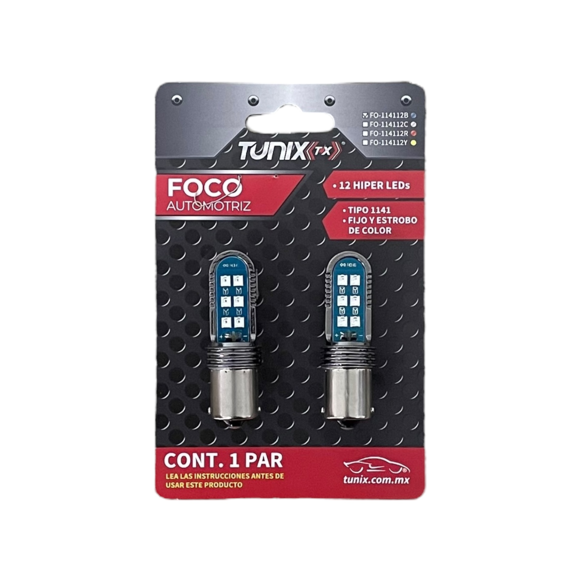 Foco de un polo 1141 con 12 hiperled · Azul