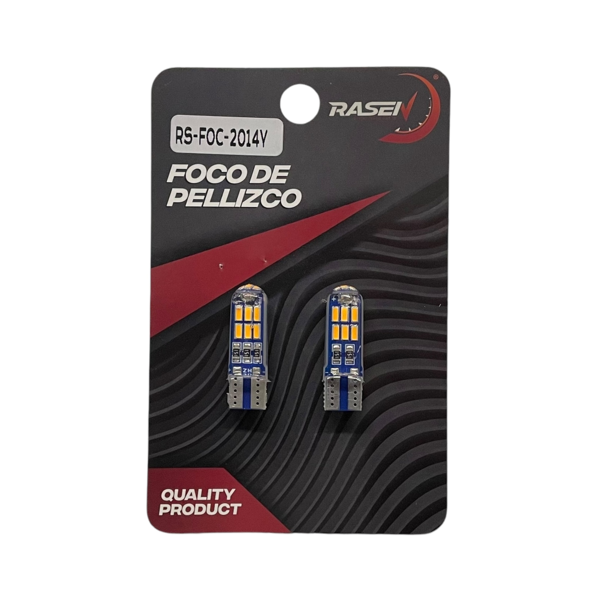 Foco de pellizco encapsulado con 15 Hyperled · Ámbar
