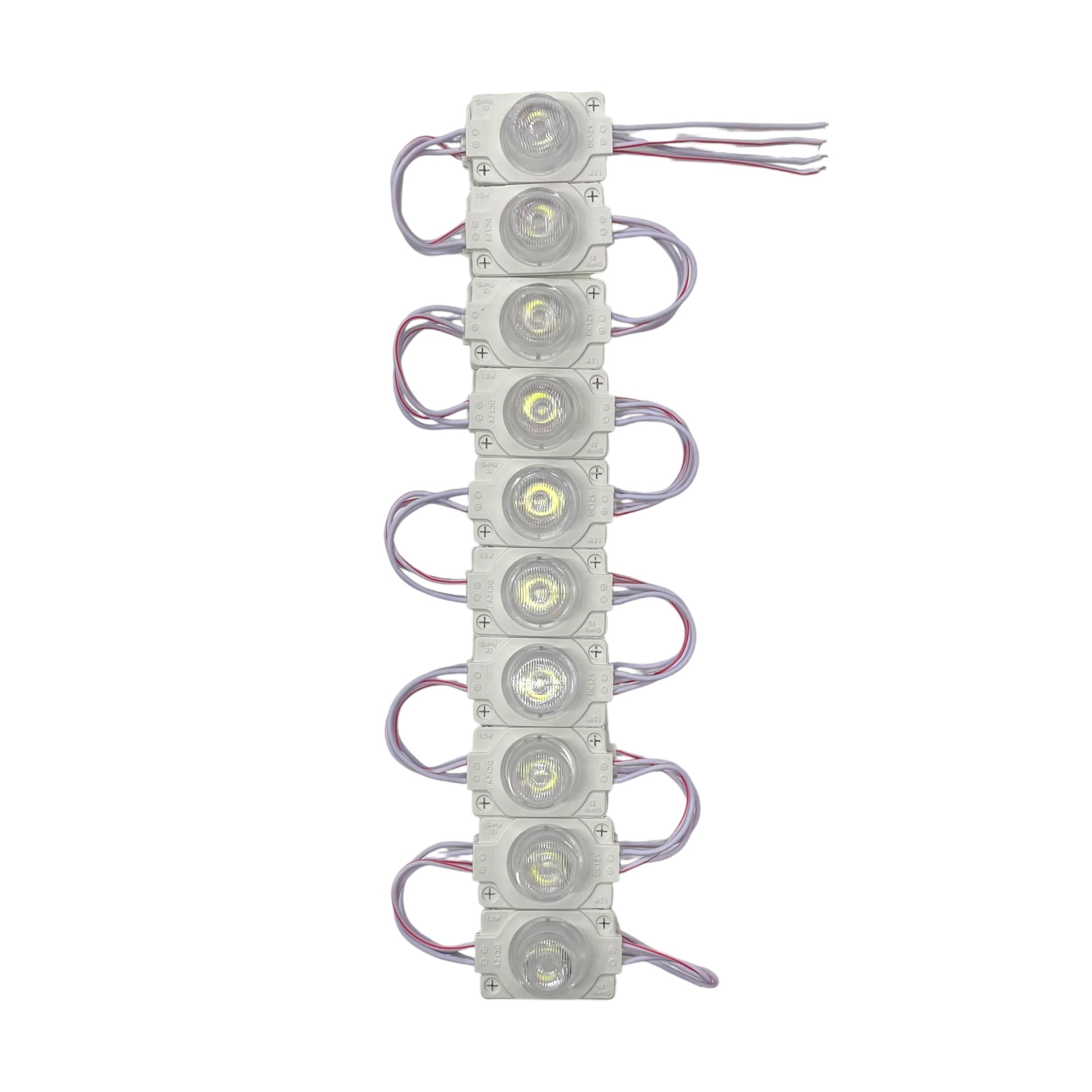 Tira de modulo LED tipo sombrero (tira de 20 piezas) — Blanco