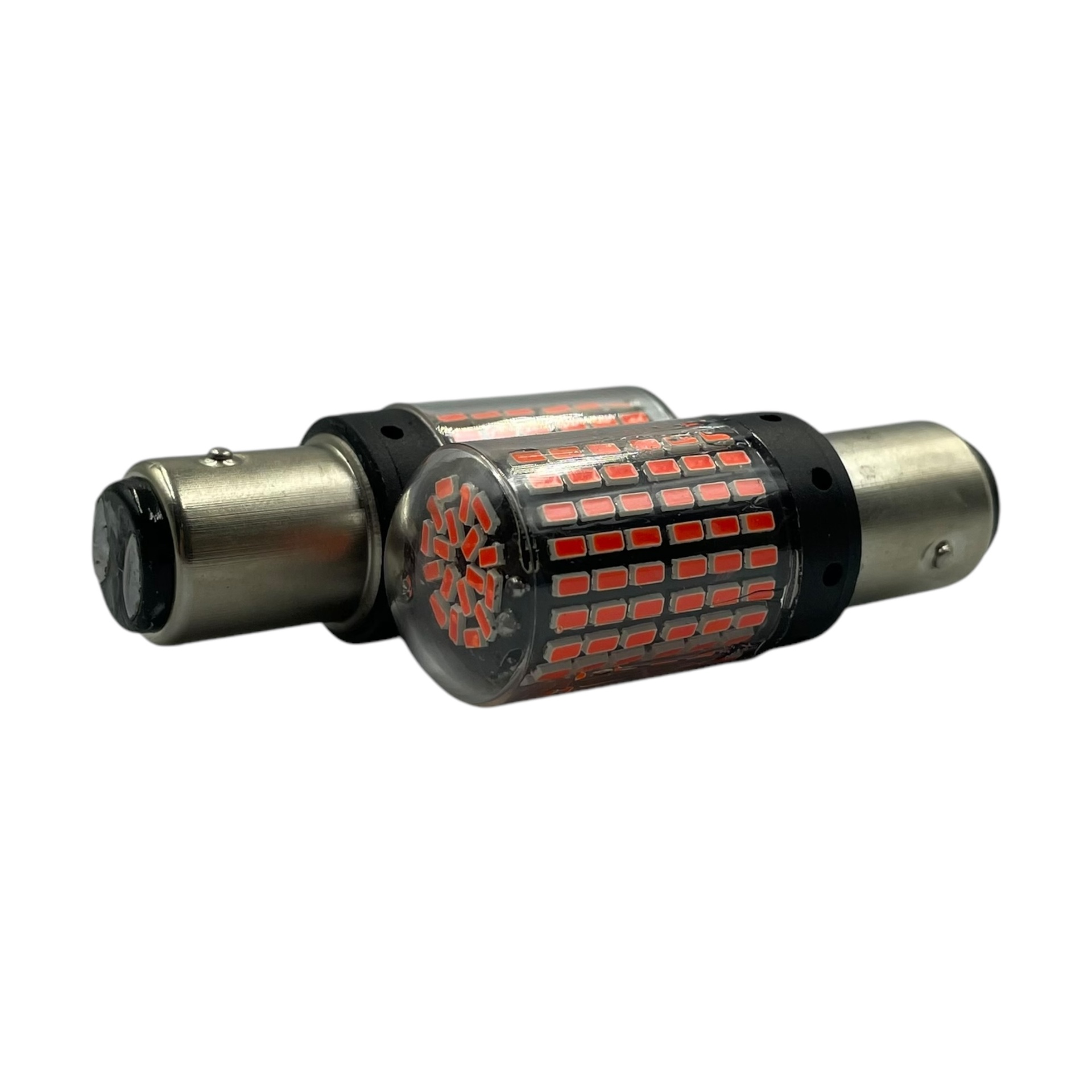 Foco multivoltaje de dos polos patas disparejas con 144 LED (1034) · Rojo
