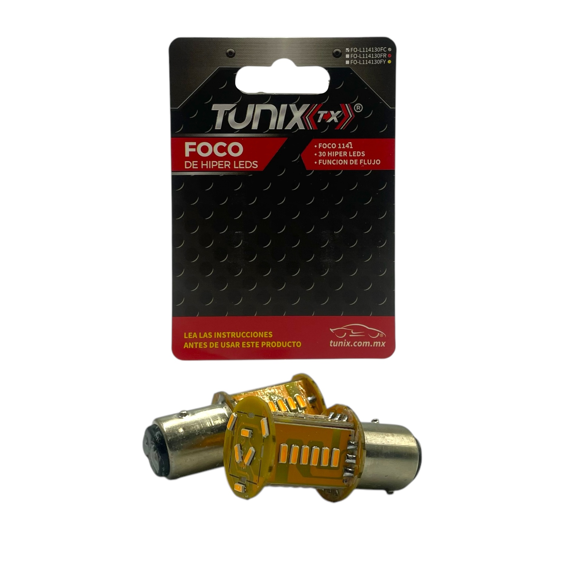 Foco con 30 hyperled función fijo + estrobo (1034) · Ámbar