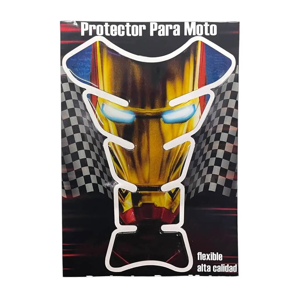 Cubretanque para moto Iron Man