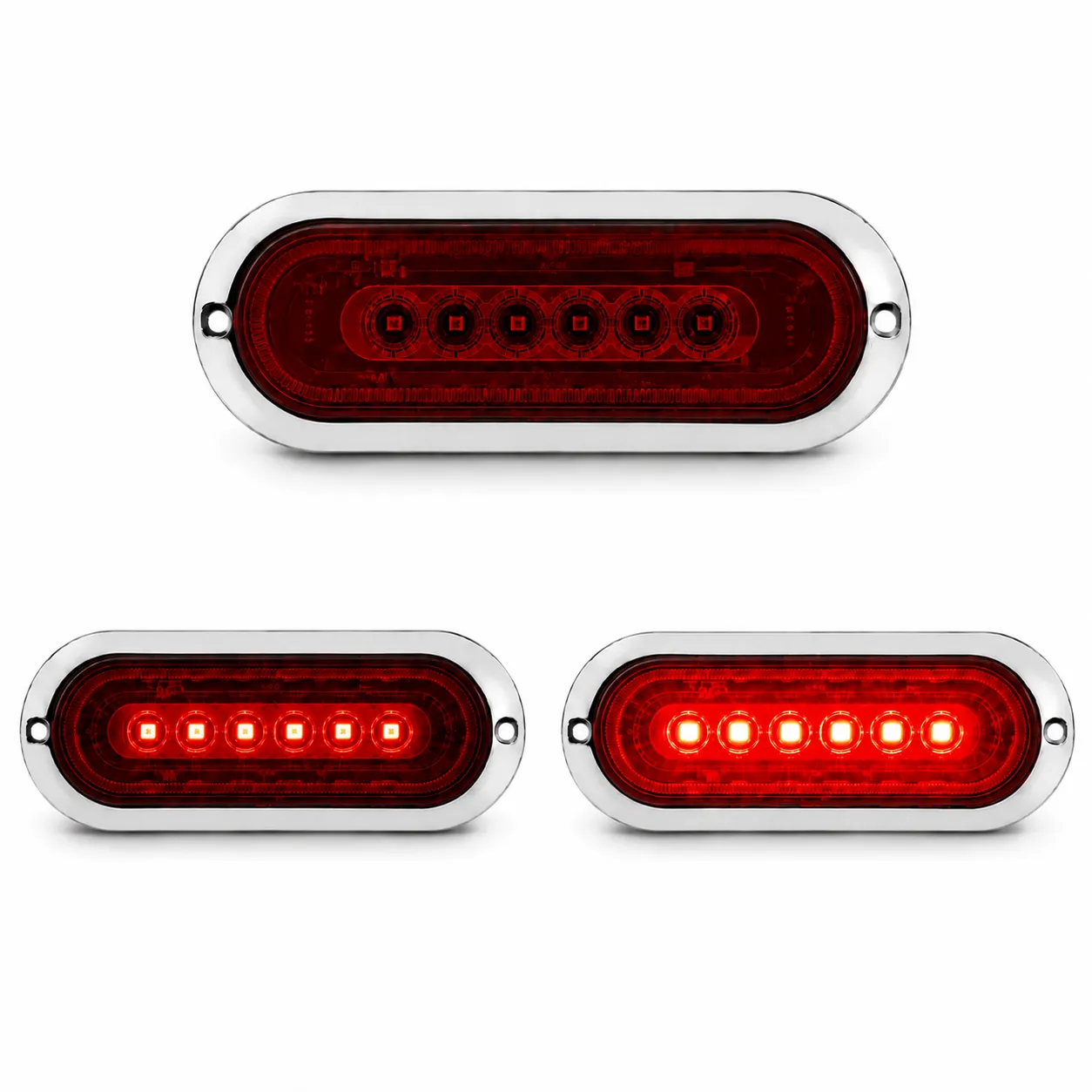 Plafón ovalado galactic con GEL de 6 LED  · Rojo