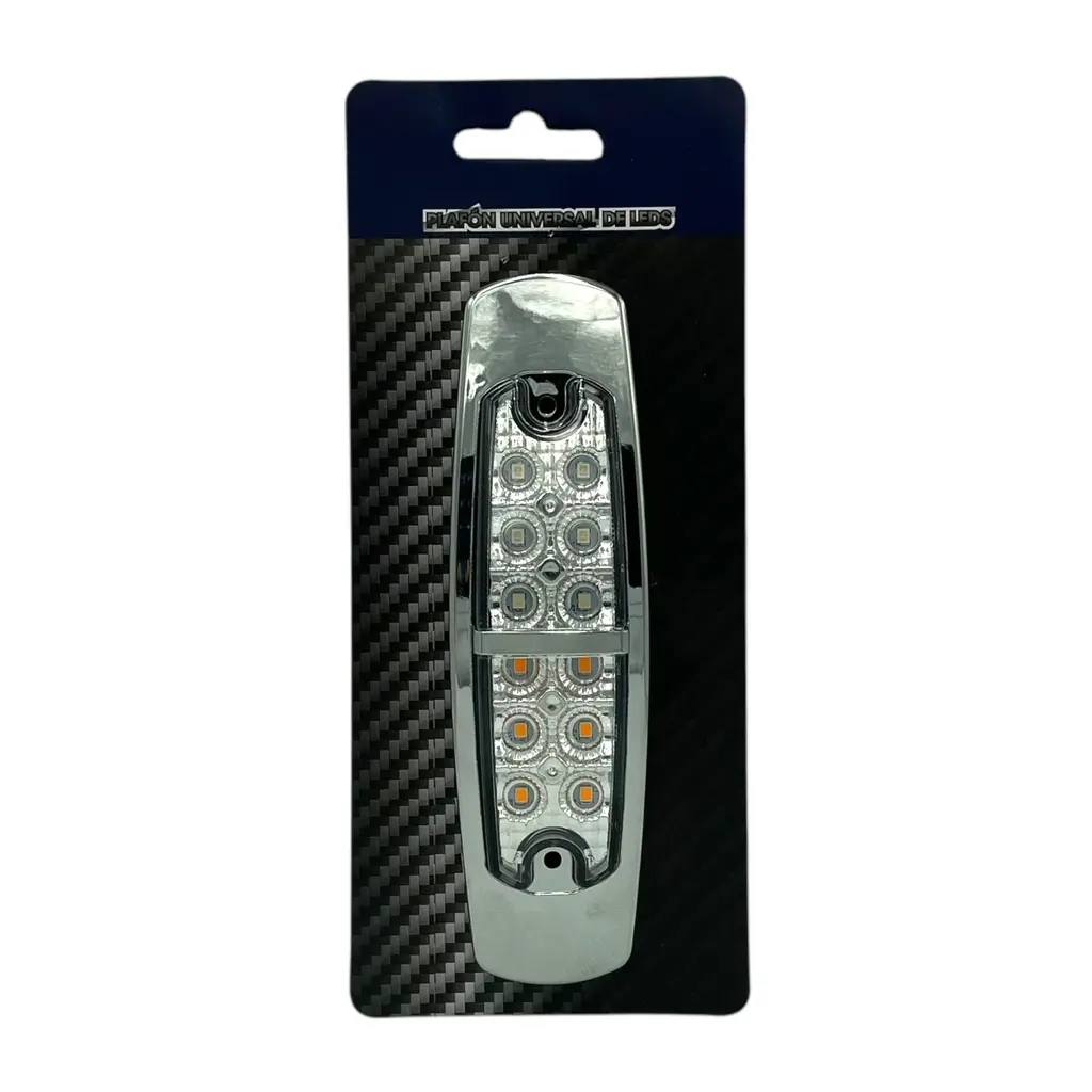 Plafón lateral de 12 LED  · Ambar/Morado