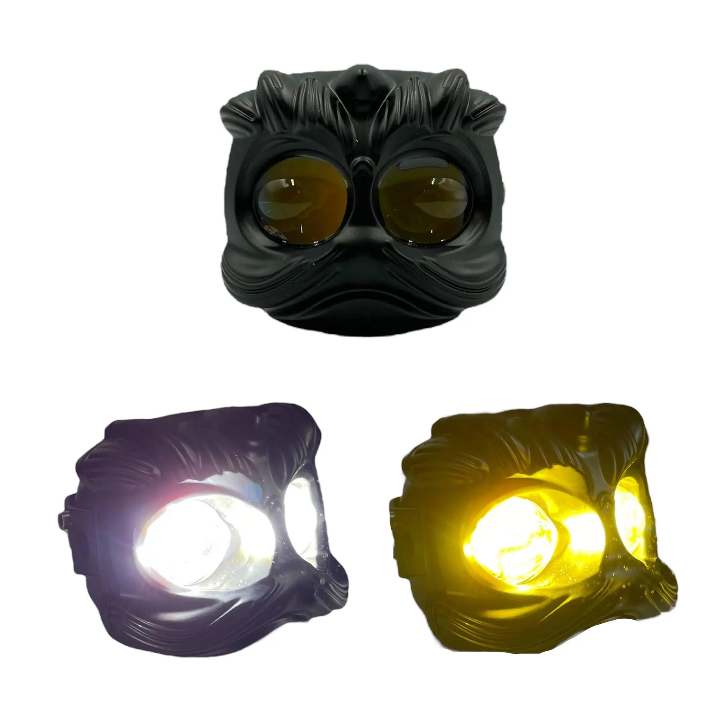 Faro auxiliar LED tipo cabeza de león bicolor (amarillo/blanco)