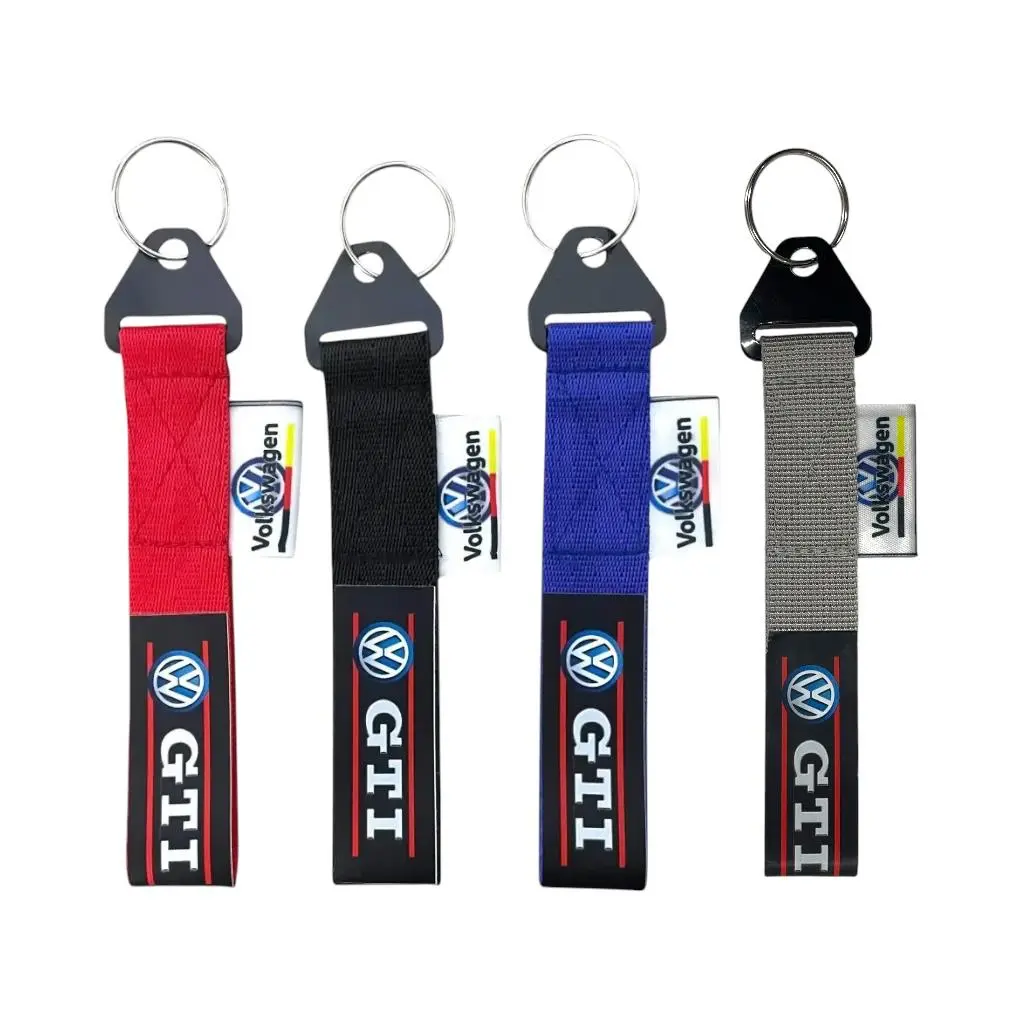 Llavero de tirón GTI (azul, negro y rojo) · Rojo