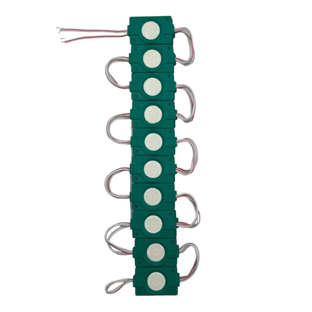 Modulo LED tipo boton colores disp. (tira de 20 piezas) — Verde
